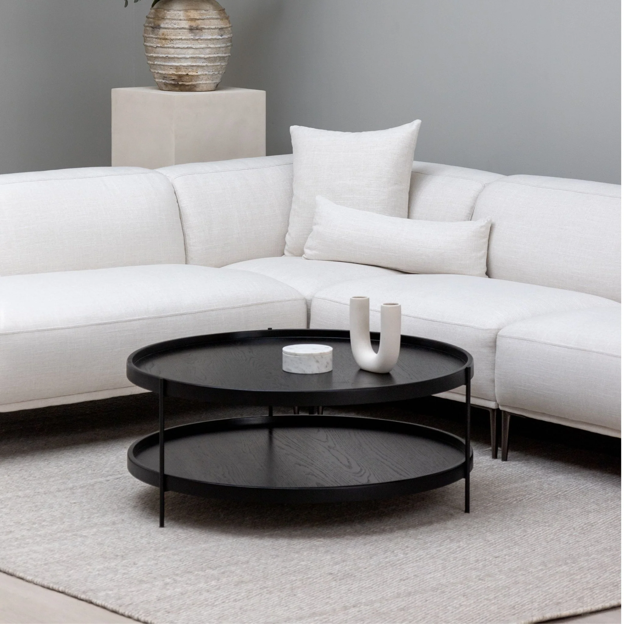 Amelia Corner Sofa - Canvas White - Image 12