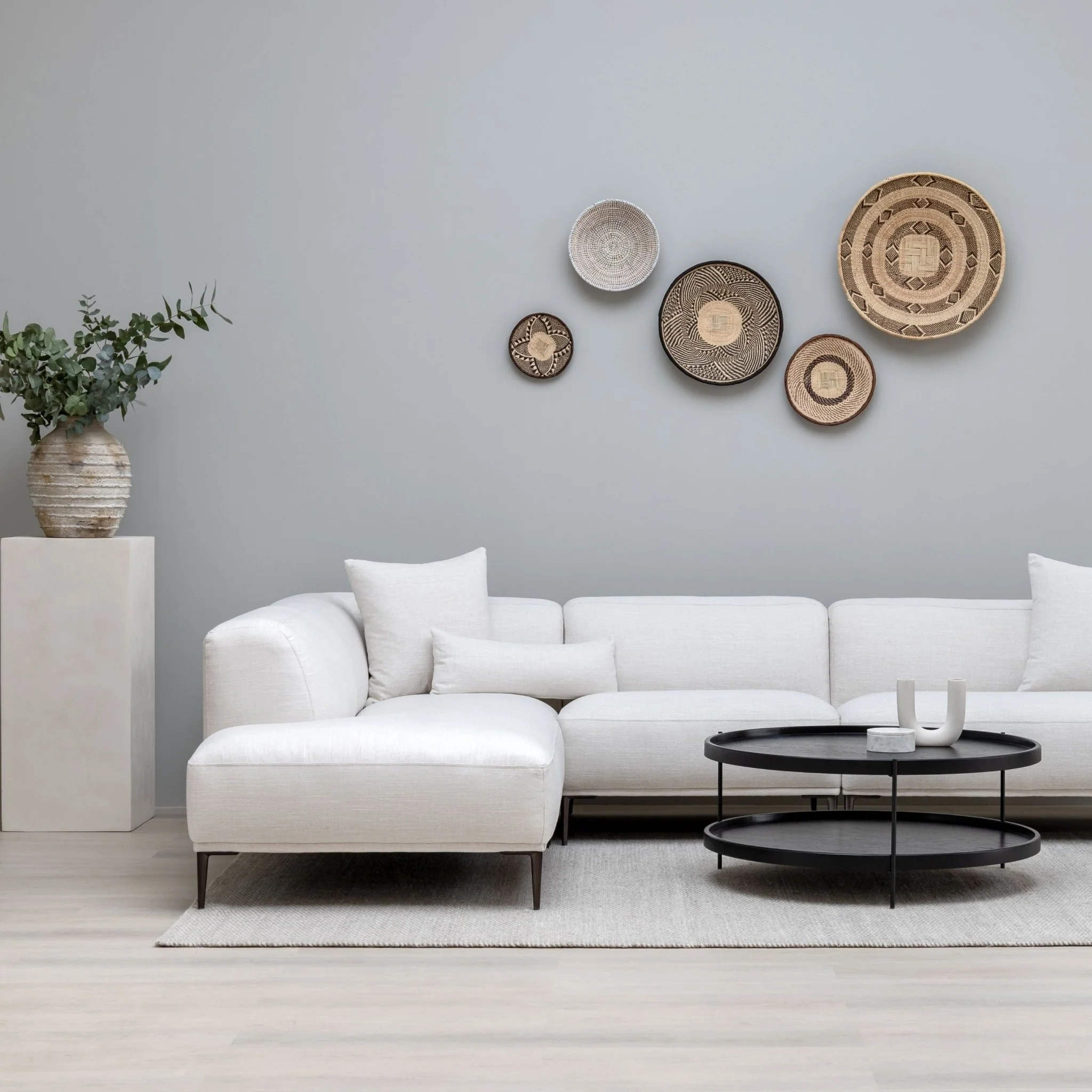 Amelia Corner Sofa - Canvas White - Image 2