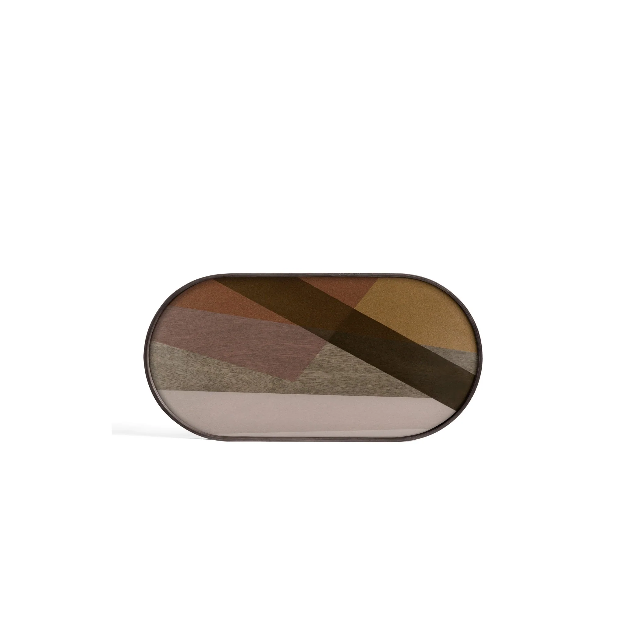 Angle Oblong Glass Tray - Pinot