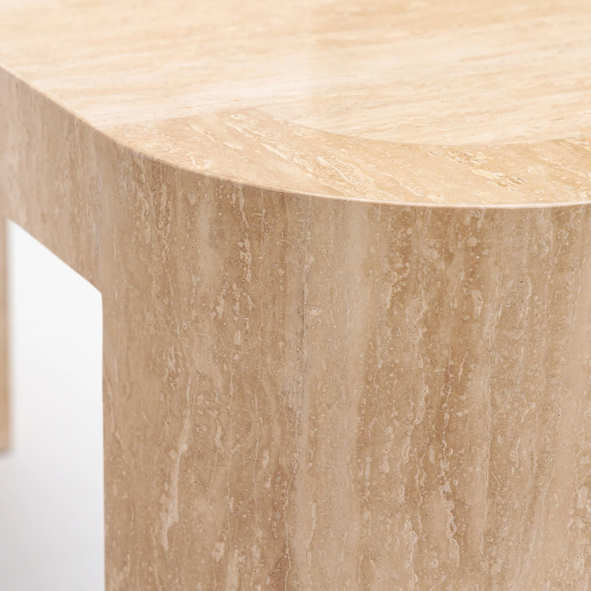 Arno Console Table - Travertine - Image 9