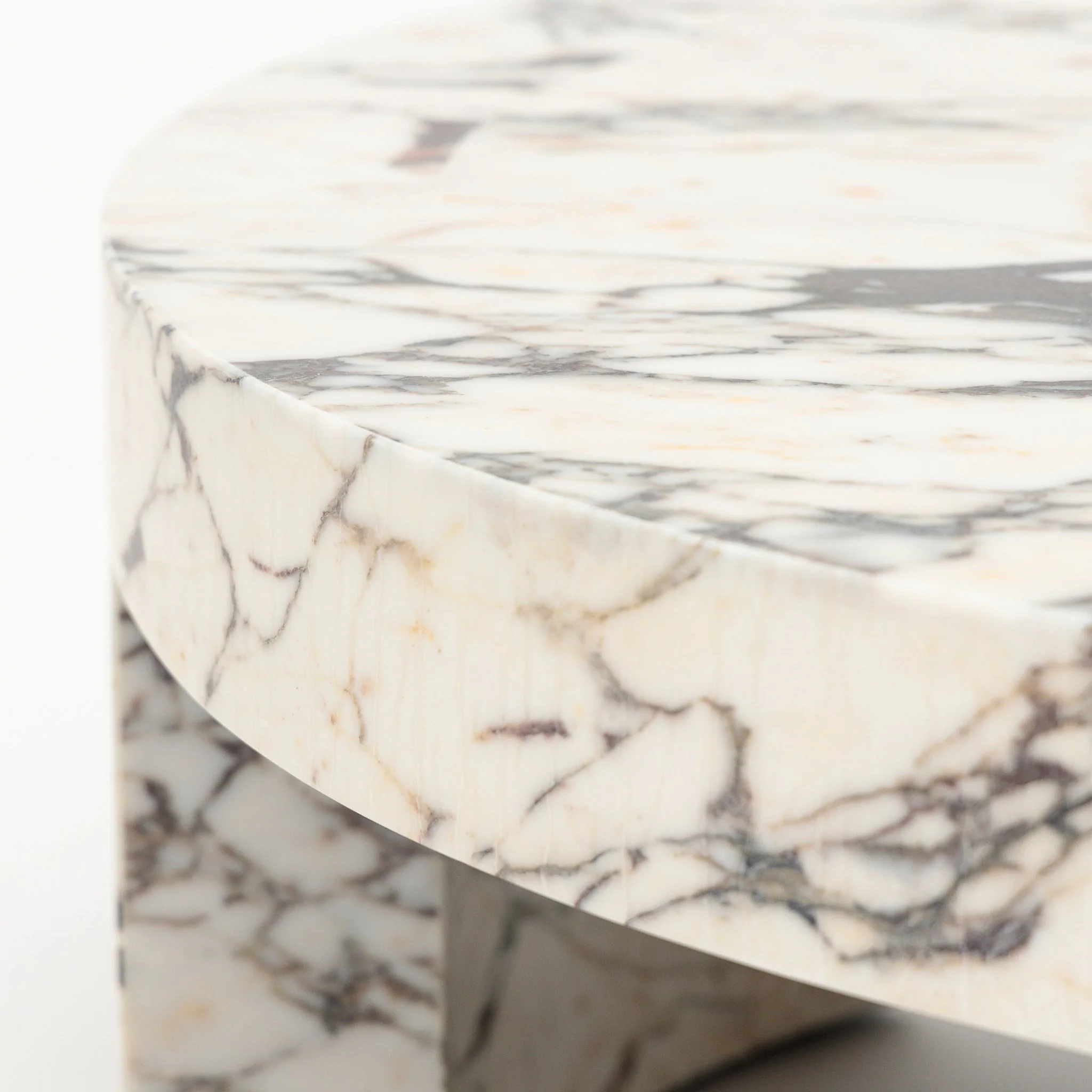 Arno Round Coffee Table - Calacatta Viola - Image 6