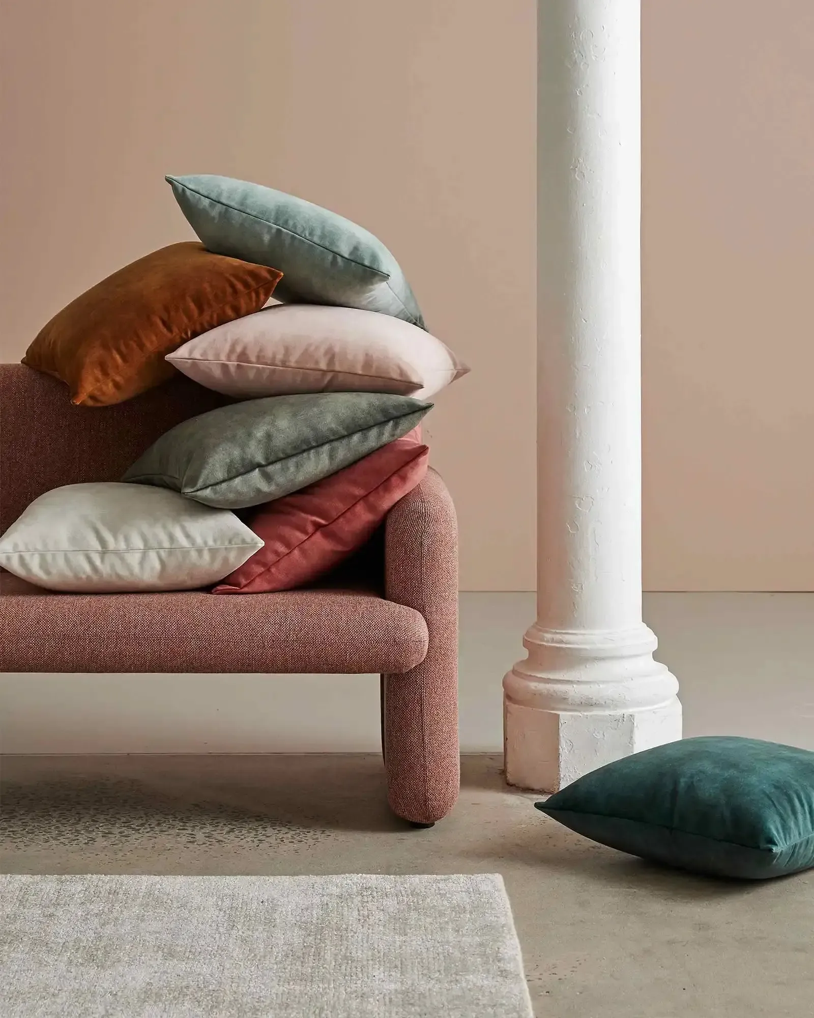 Ava 50Cm Cushion - Emerald - Image 2