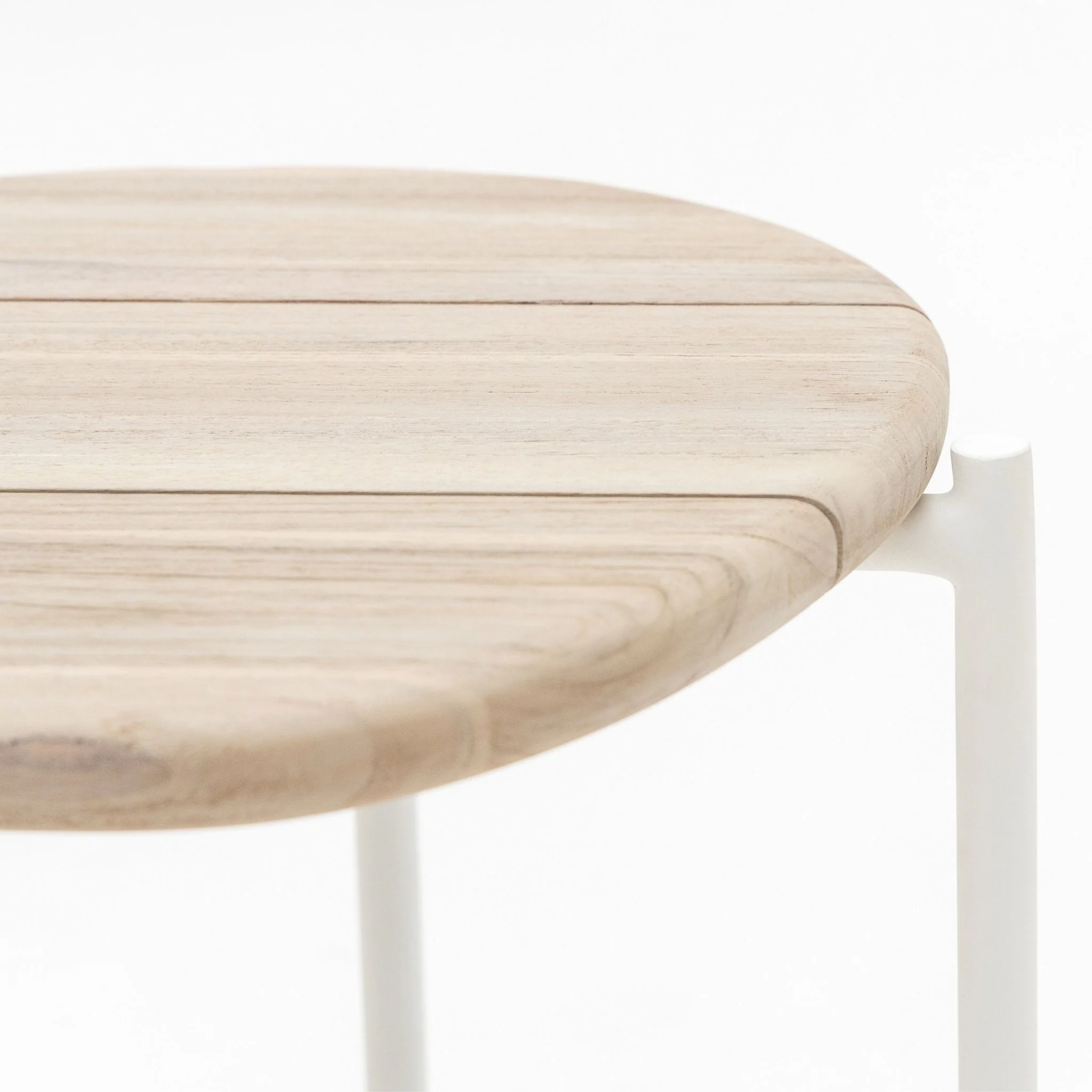 Azure - Side Table - Stonewhite & Teak - Image 9