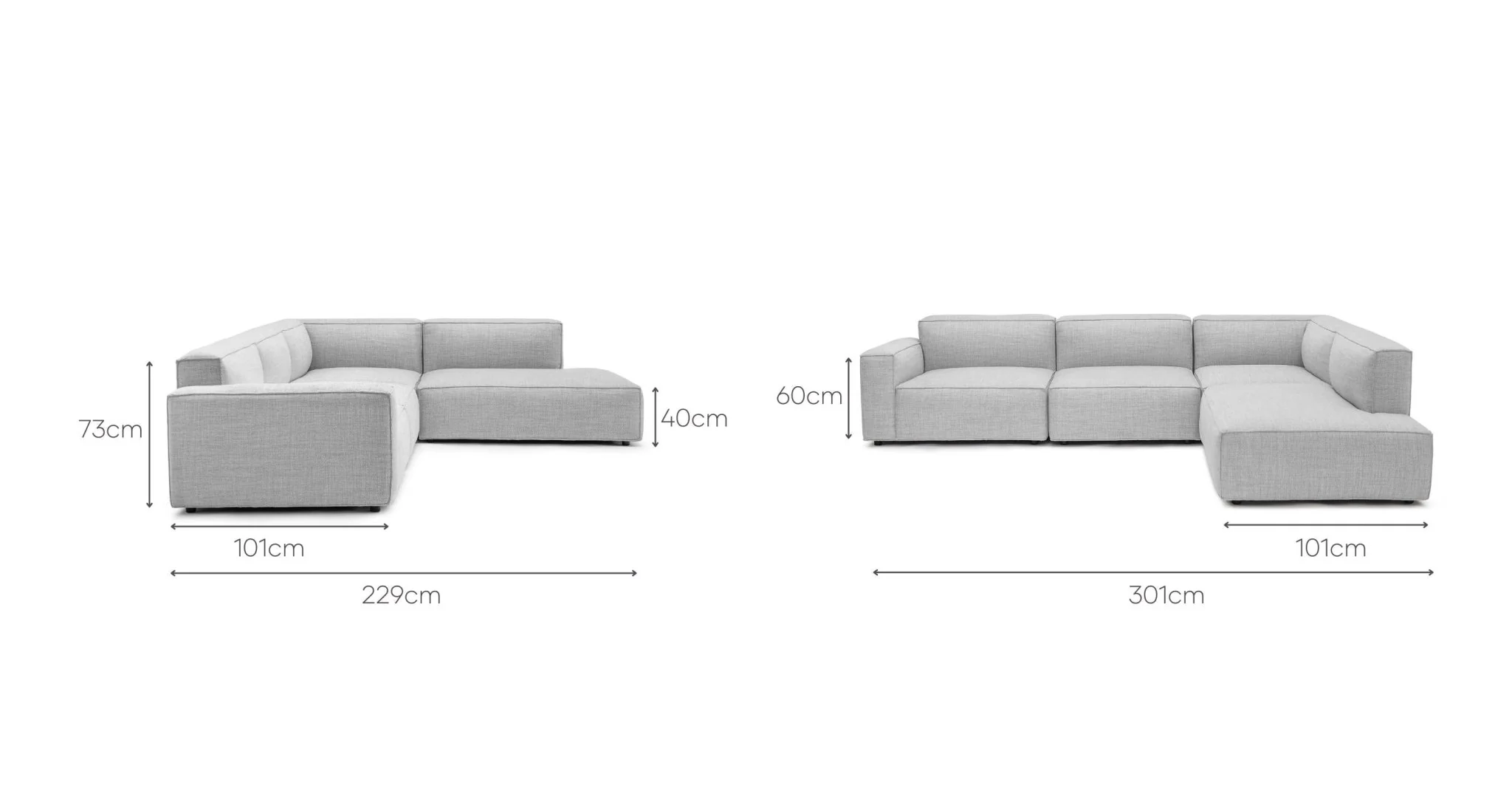 Baker Corner Sofa Set - Diamond - Image 30