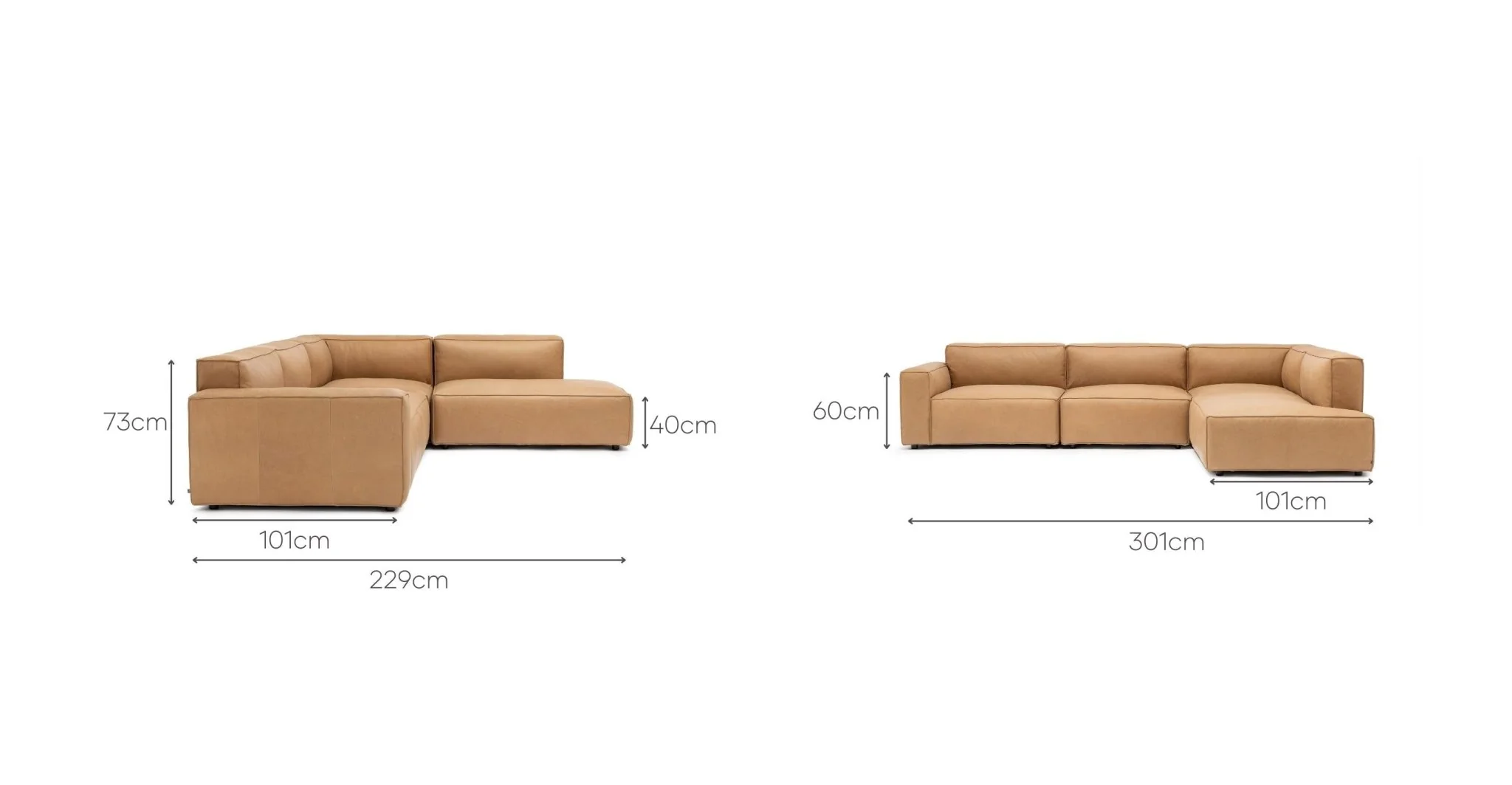 Baker Corner Sofa Set - Pecan - Image 20