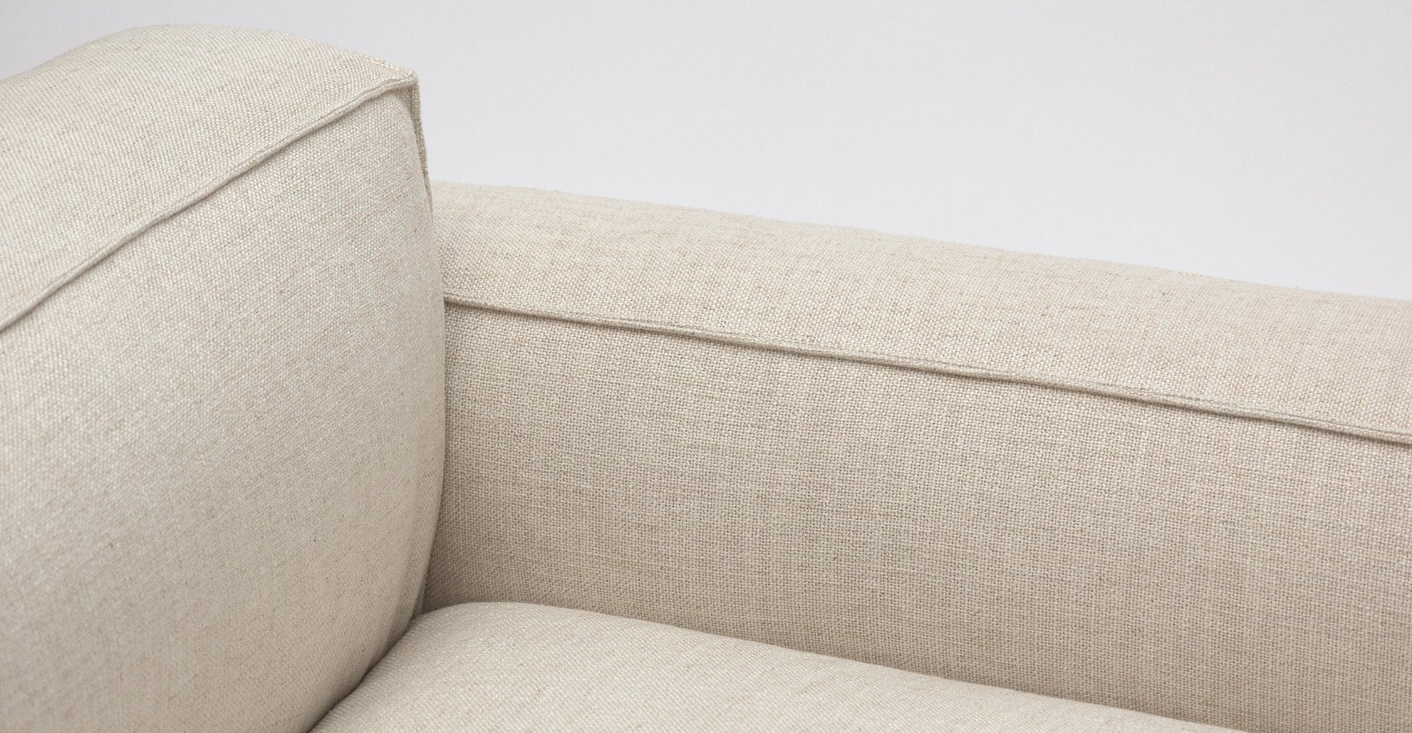 Baker Large Corner Sofa With Ottoman - Oatmeal - Image 23
