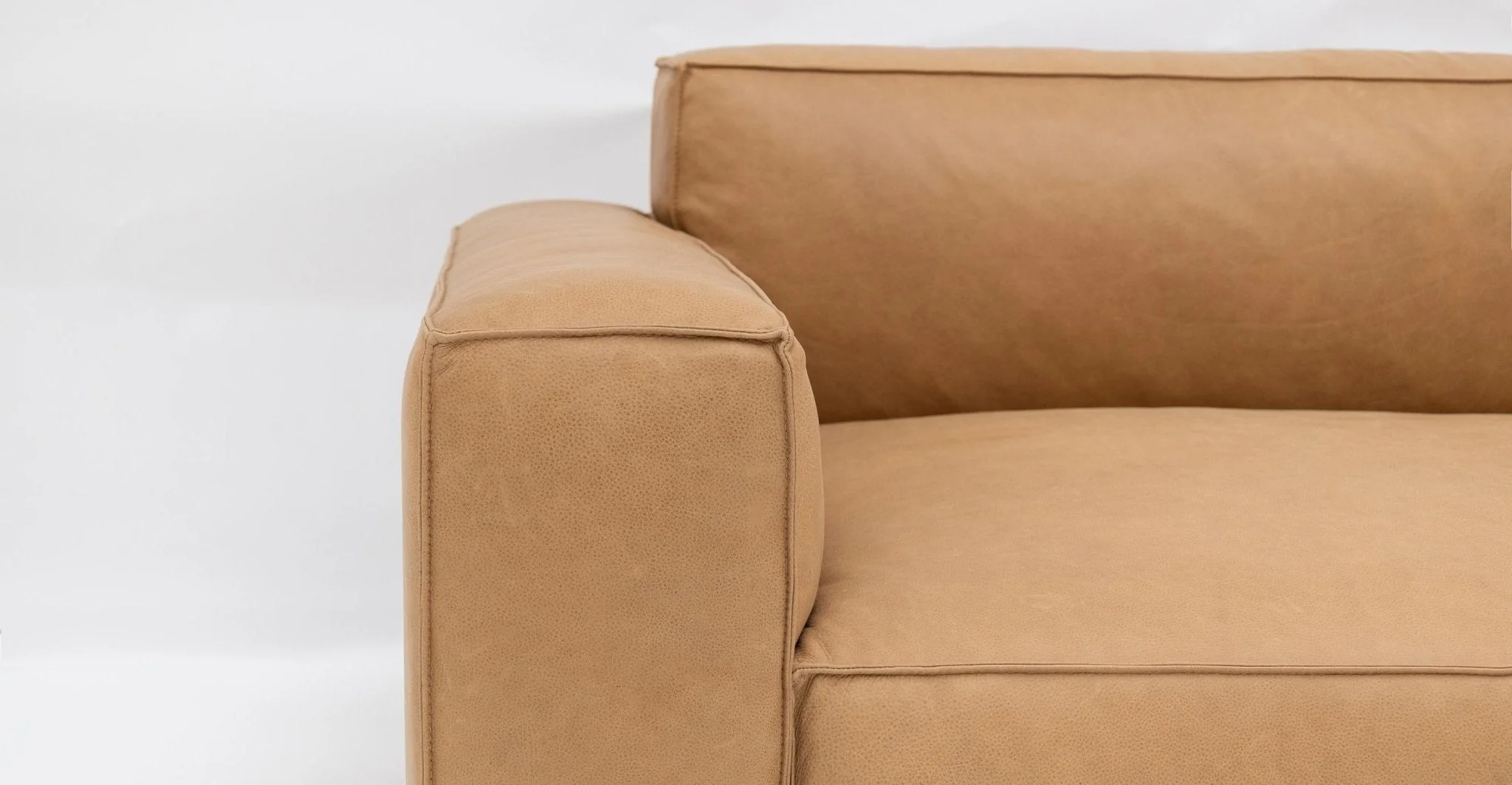 Baker Corner Sofa With Storage - Pecan Leather - Image 18