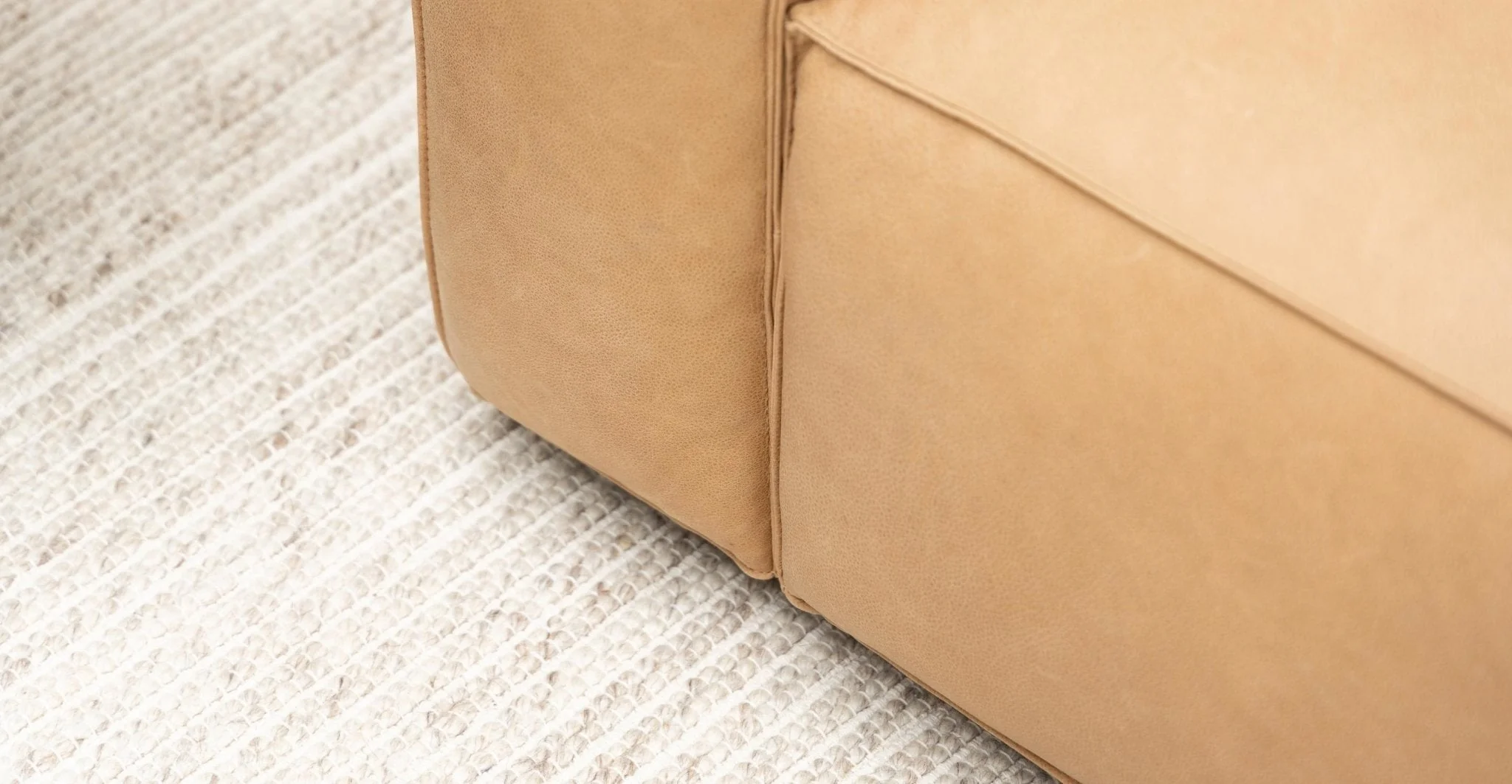 Baker Corner Sofa With Storage - Pecan Leather - Image 25
