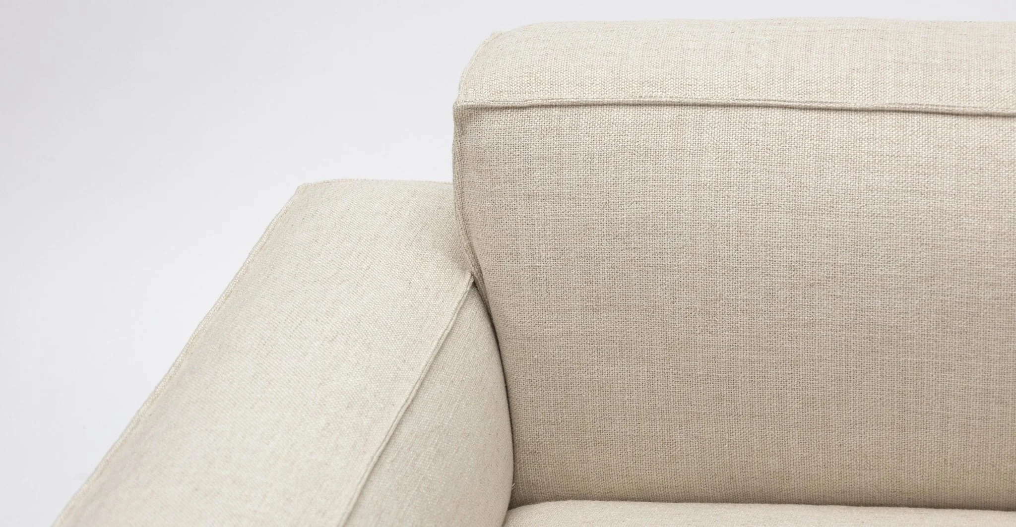 Baker Curved Large Sofa - Oatmeal - Image 5