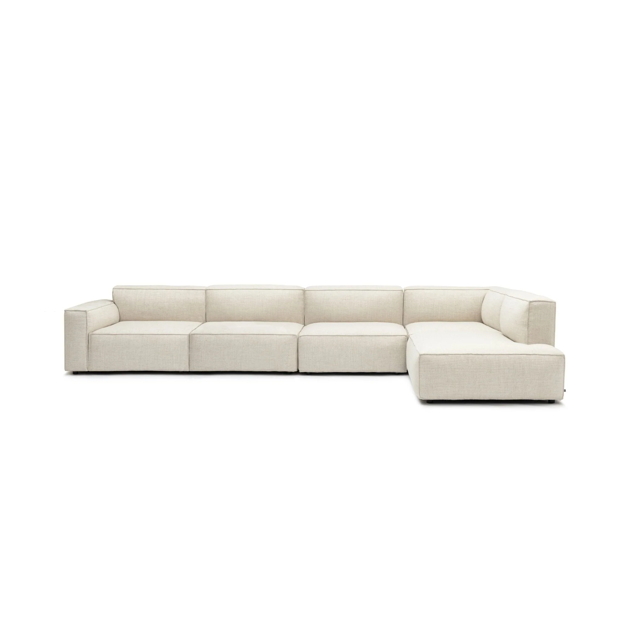 Baker Large Corner Left Sofa Set - Oatmeal