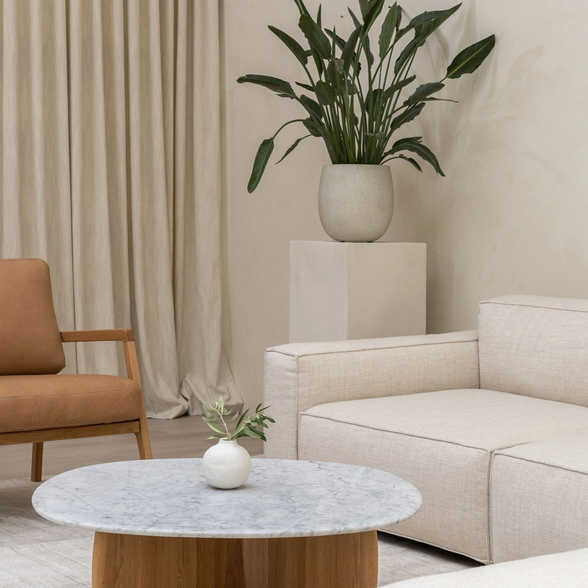Baker Large Corner Left Sofa Set - Oatmeal - Image 13