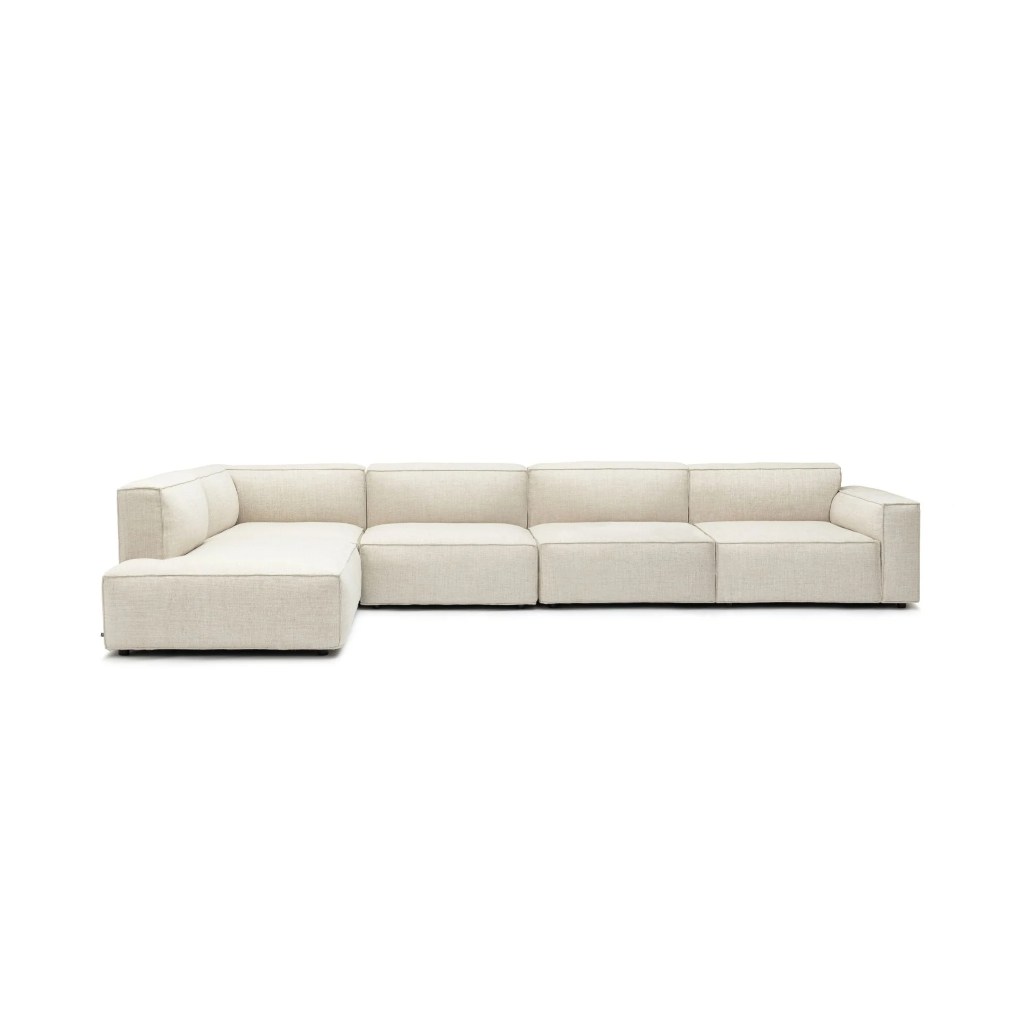 Baker Large Corner Left Sofa Set - Oatmeal - Image 8