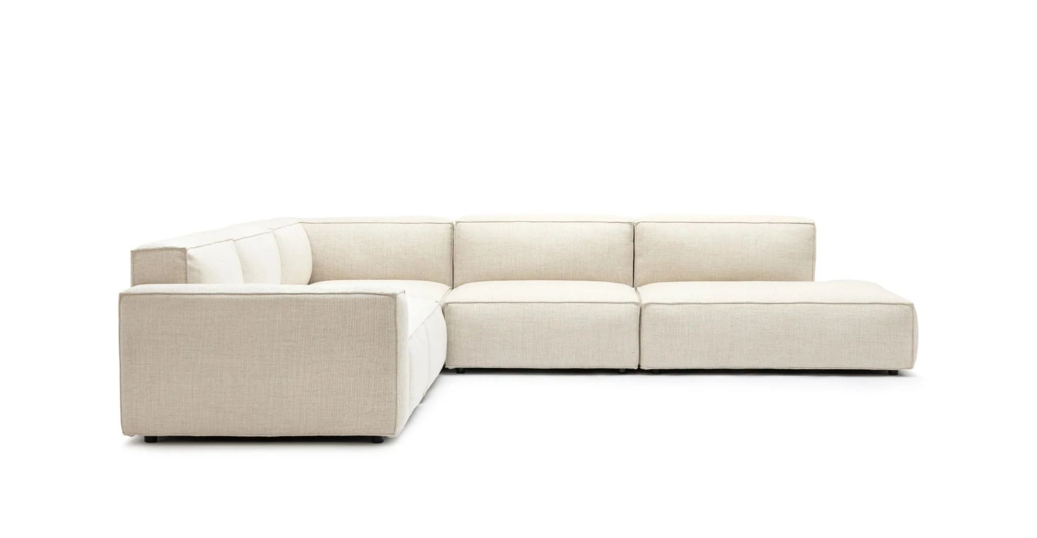 Baker Large Corner Right Sofa Set - Oatmeal - Image 13