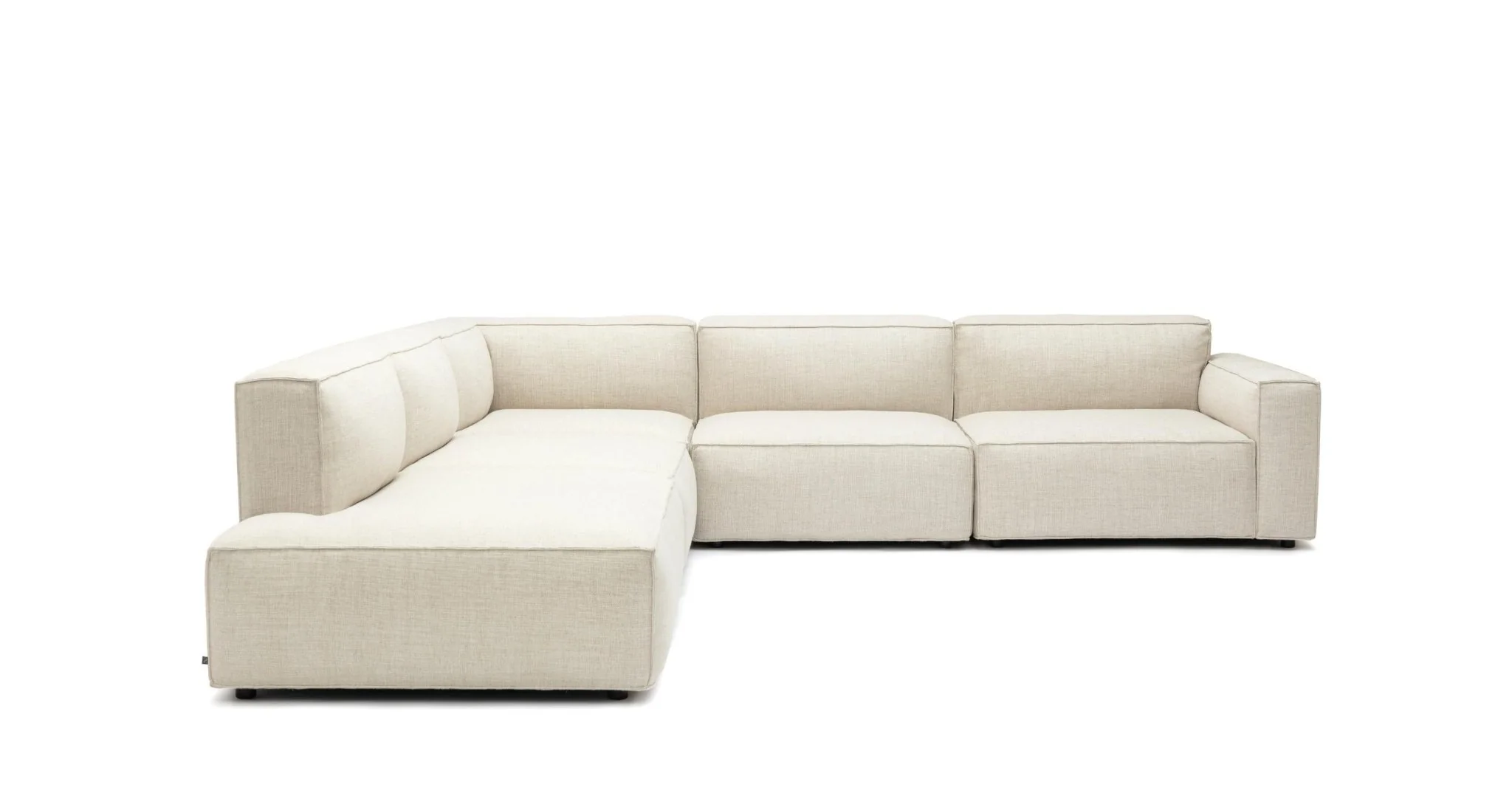 Baker Large Corner Right Sofa Set - Oatmeal - Image 2