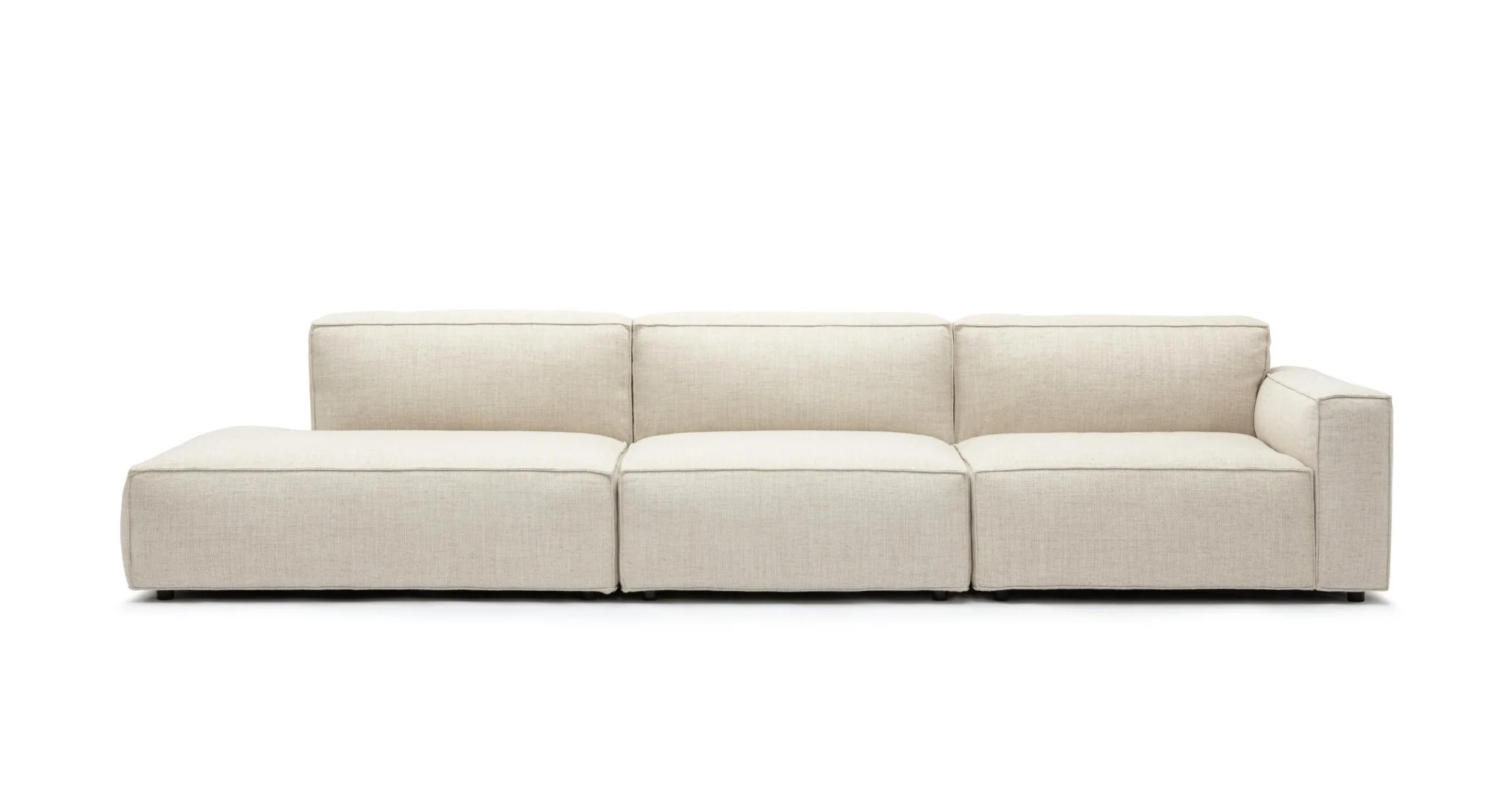 Baker Large Open End Sofa - Oatmeal - Image 12