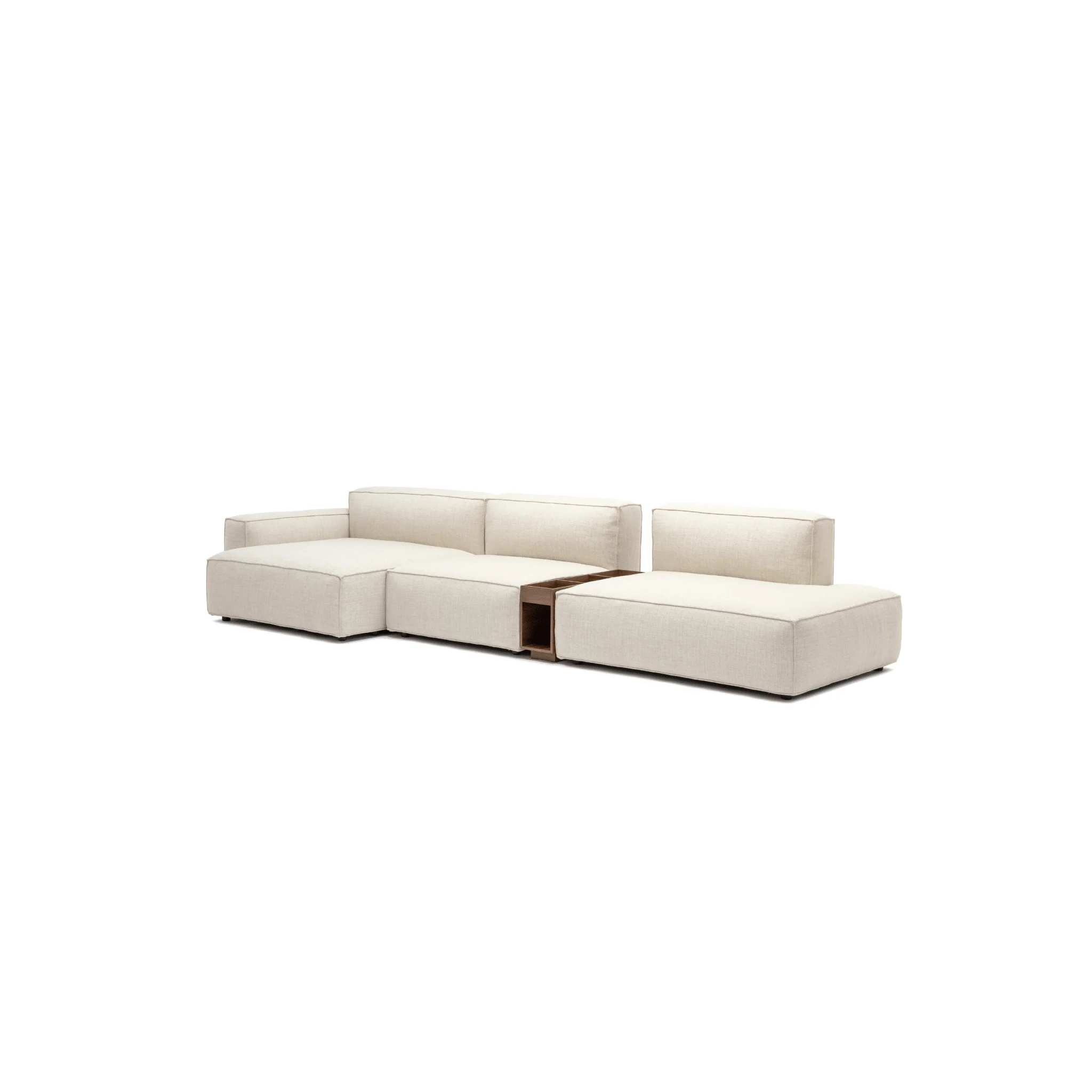 Baker Mega Lounge Sofa With Storage Table - Oatmeal - Image 2