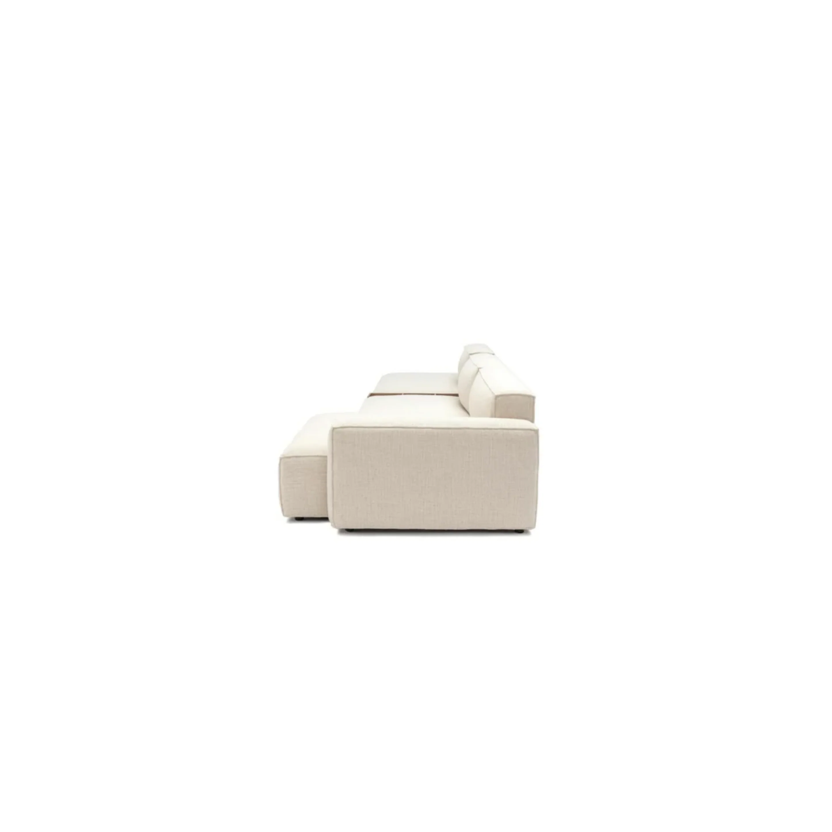 Baker Mega Lounge Sofa With Storage Table - Oatmeal - Image 7