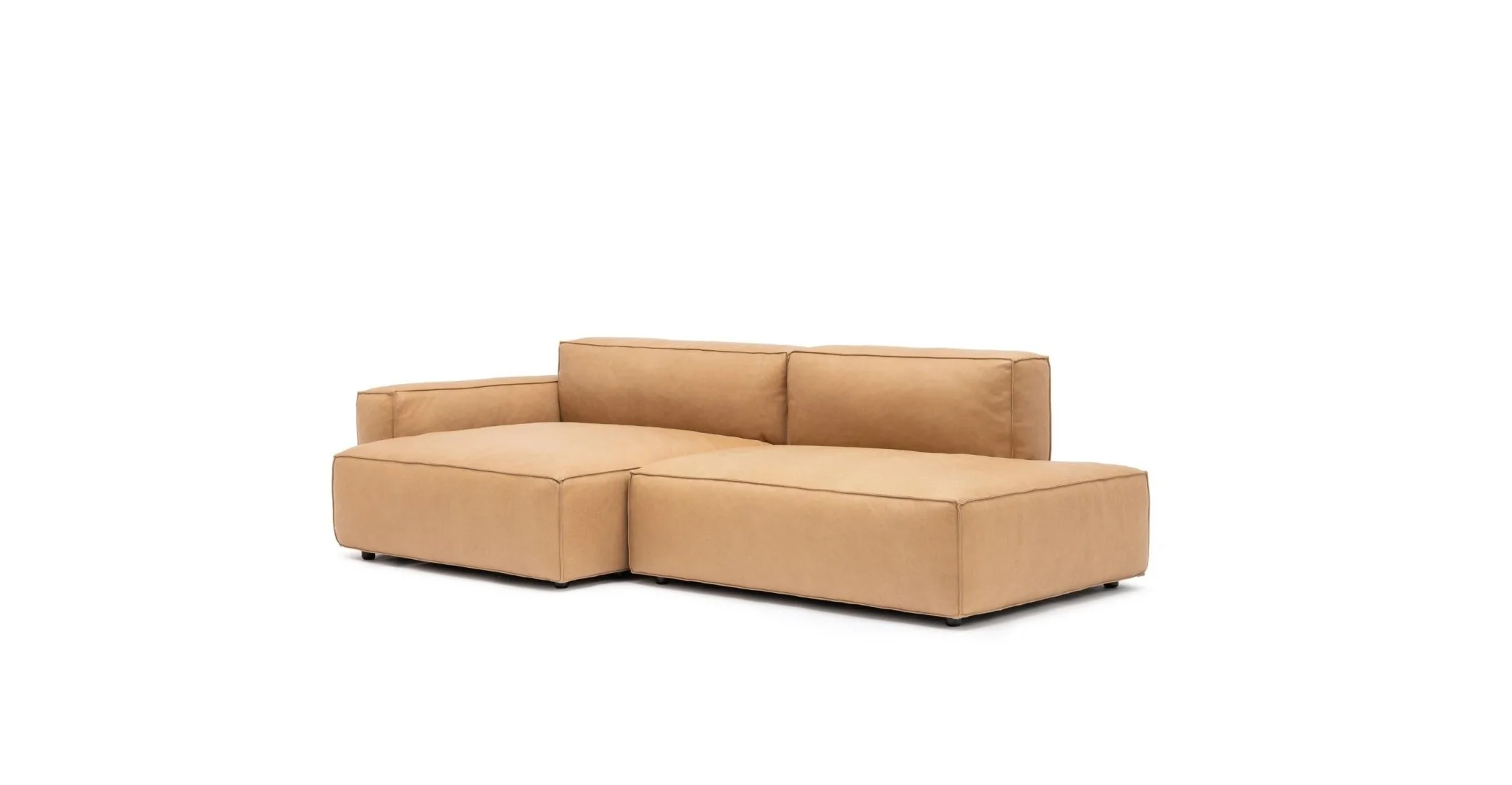 Baker Sectional - Pecan Leather - Image 2