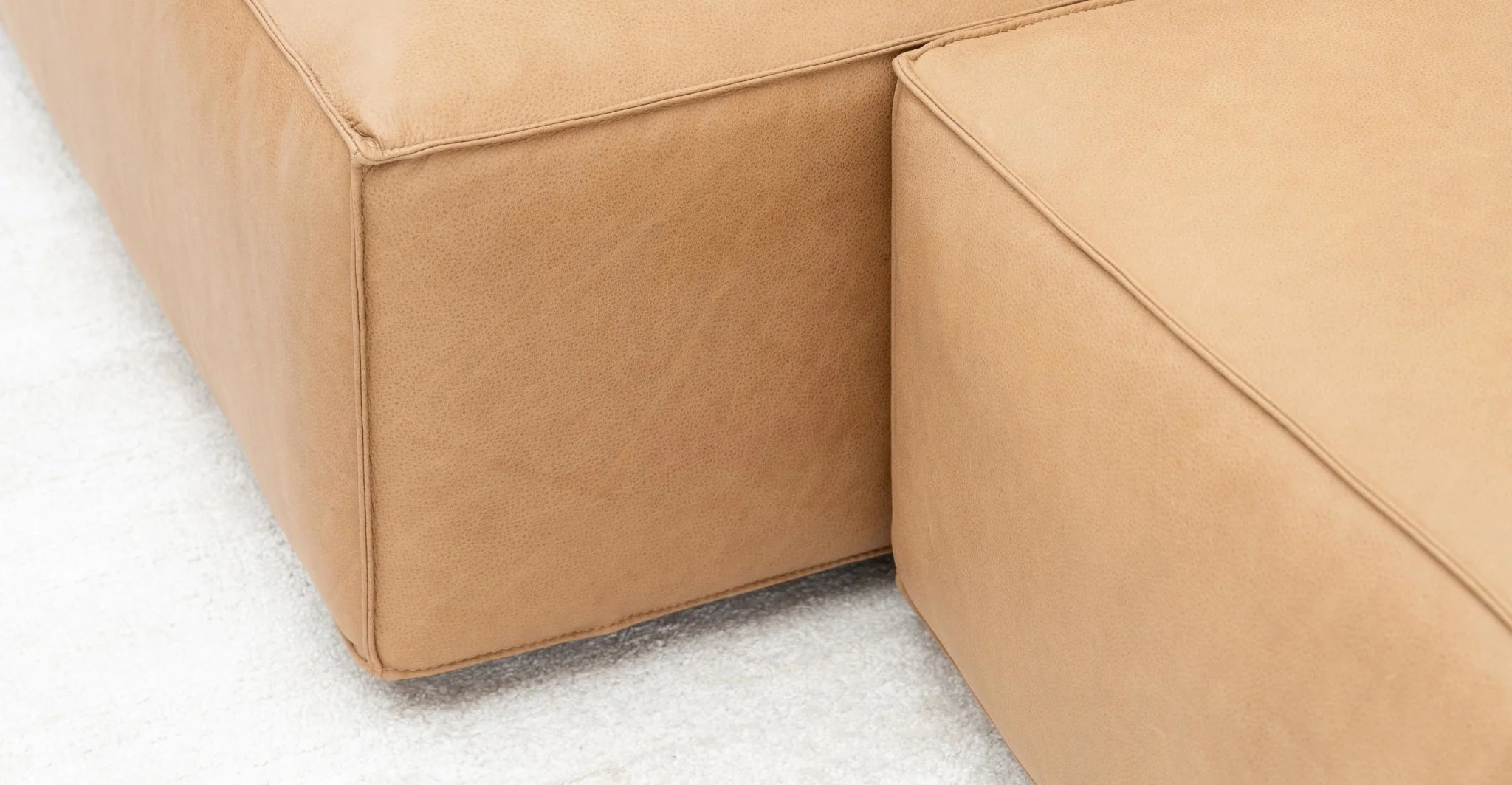 Baker Sectional - Pecan Leather - Image 8