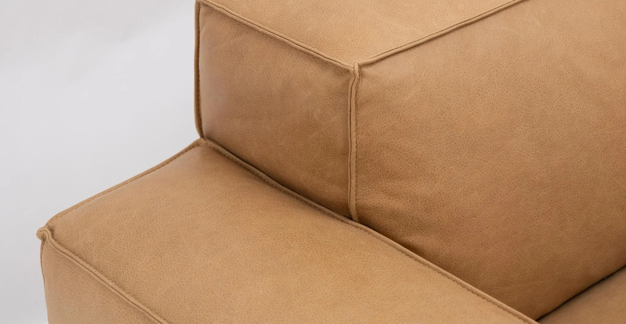 Baker Sectional With Storage - Pecan Leather - Image 12