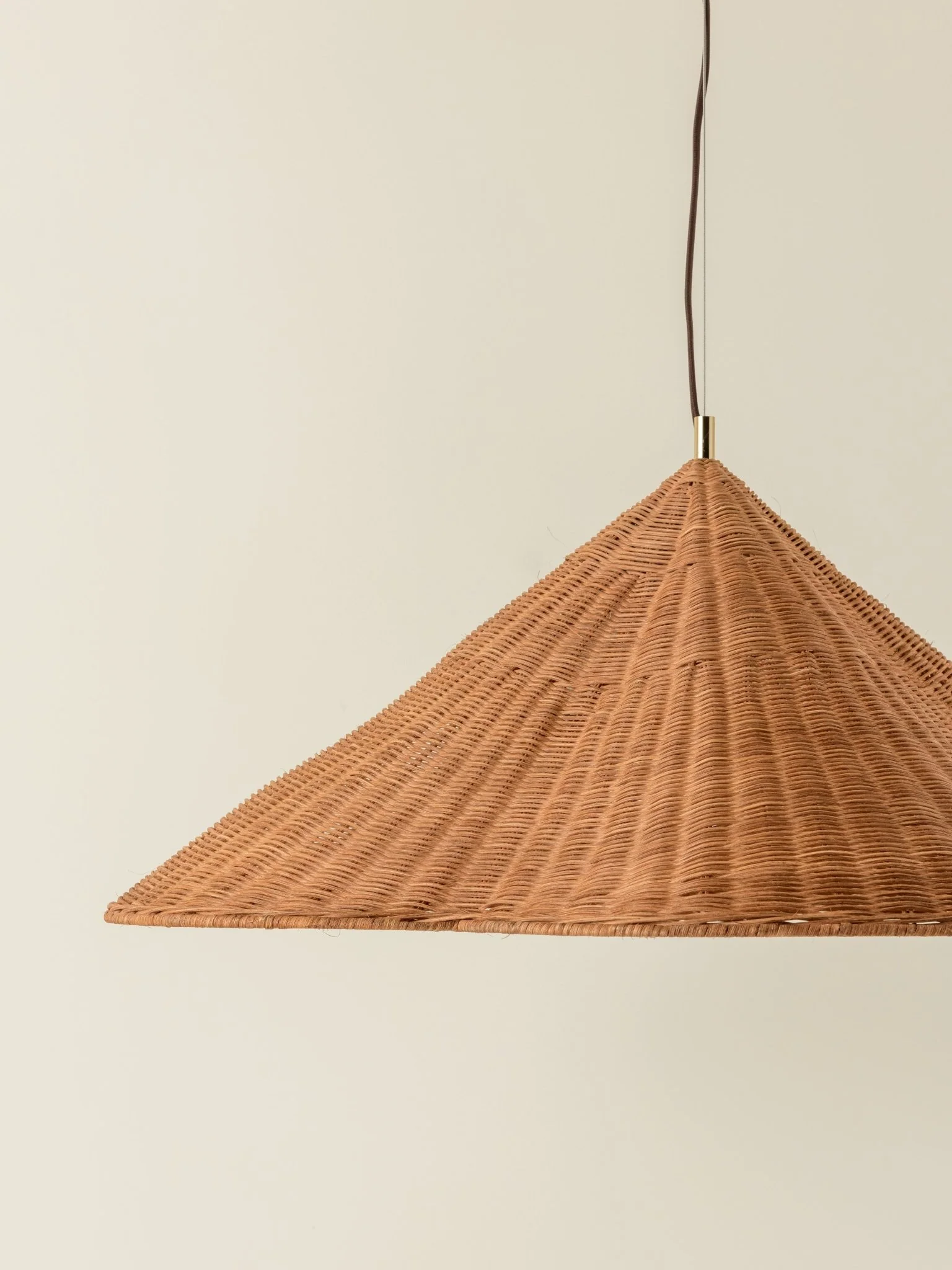 Bardi - 1 Light Oversized Scalloped Rattan Pendant - Image 4