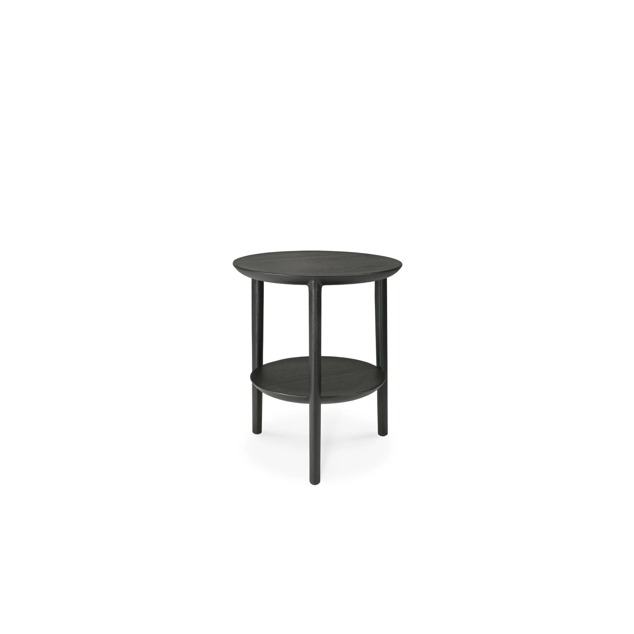 Bok Side Table - Varnished Oak - Black