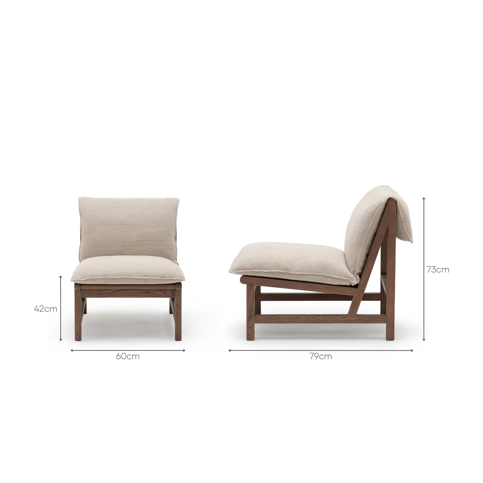 Cantaloupe Chair - Latte Oak & Calvados Jute - Image 14