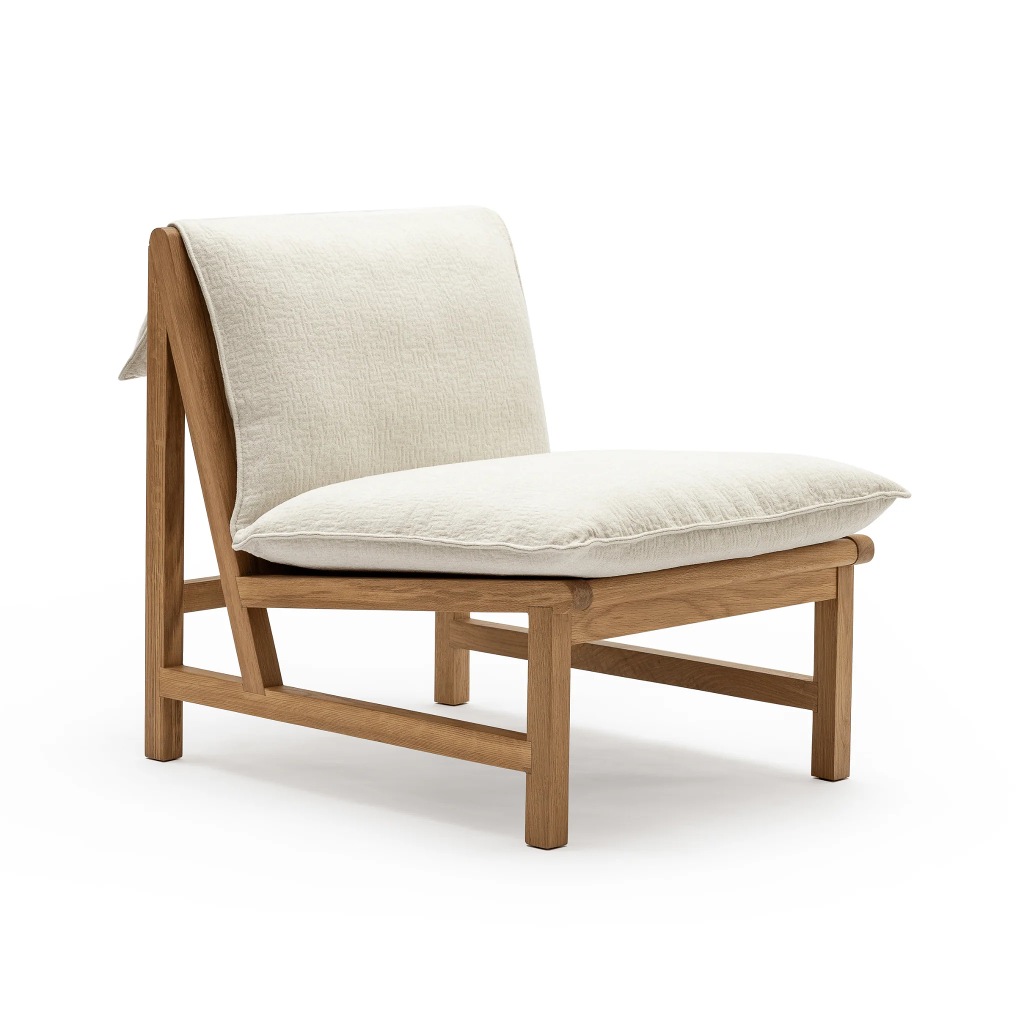 Cantaloupe Chair - Light Oak & Macadamia