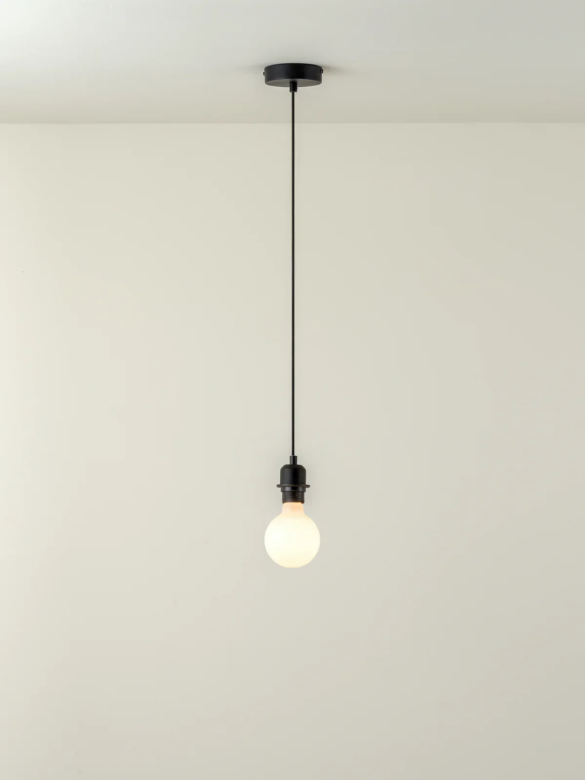 Capel - Matt Black Drop Cap Lampholder Kit - Image 2
