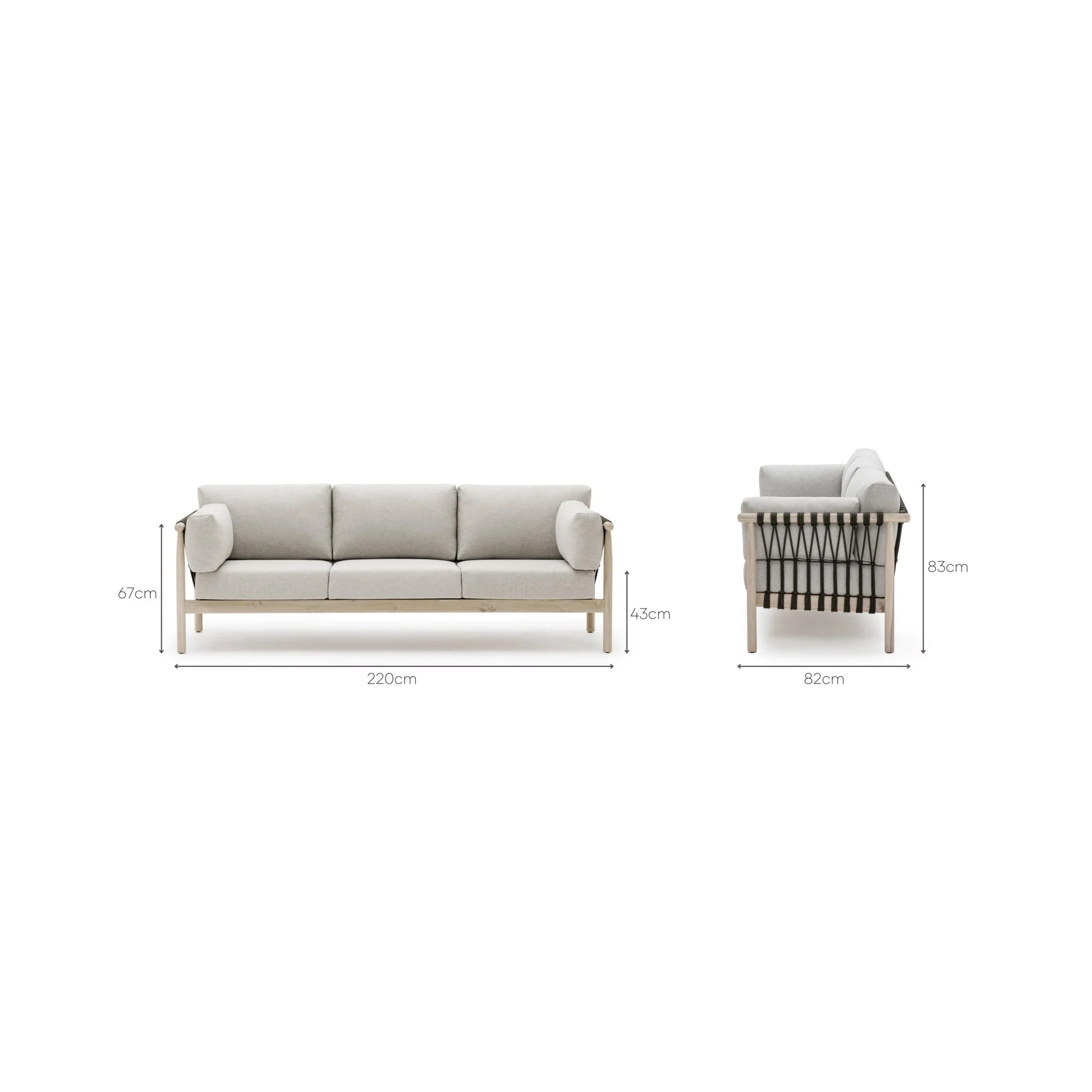 Capri 3 Seater Sofa - Image 16