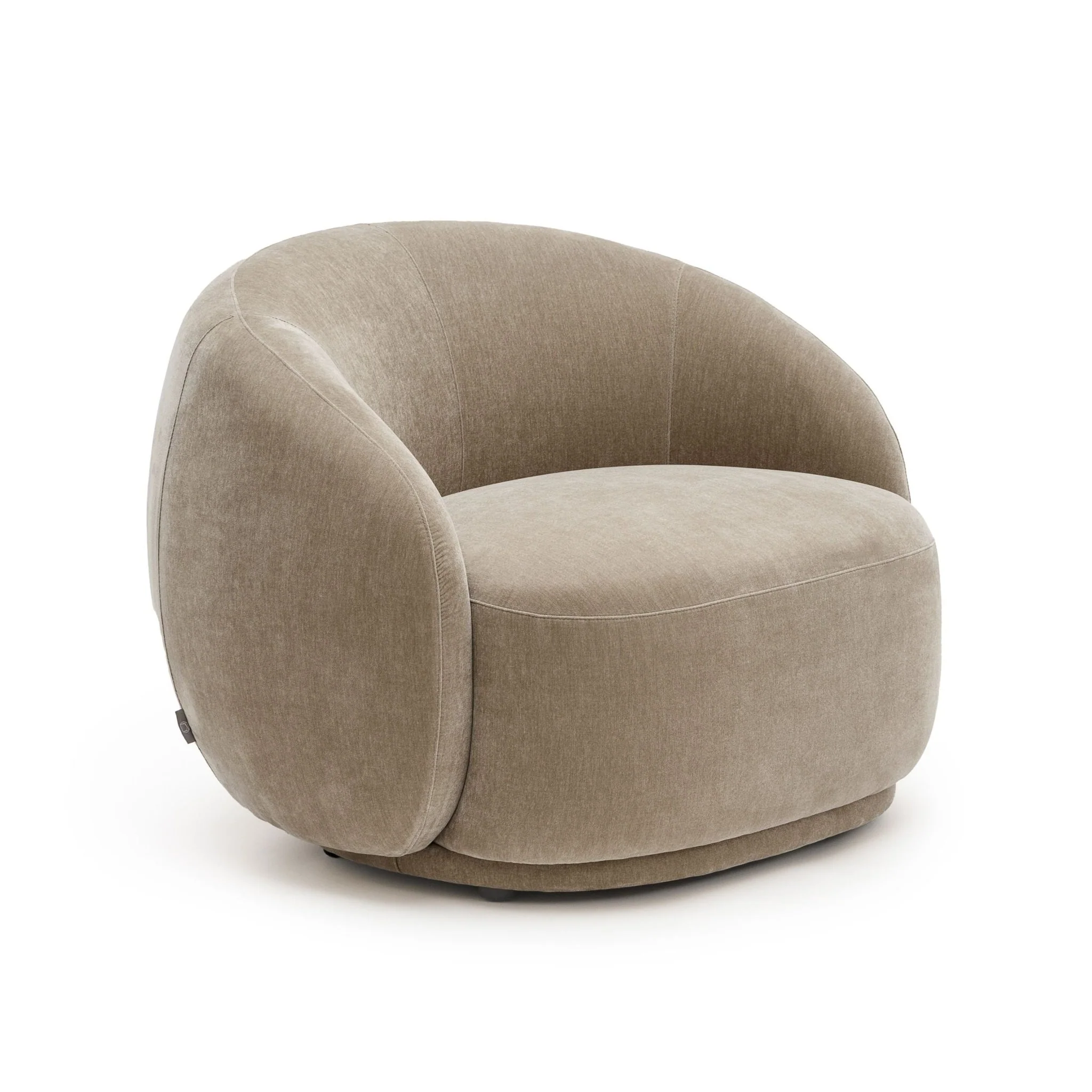 Cashew Swivel Armchair - Latte