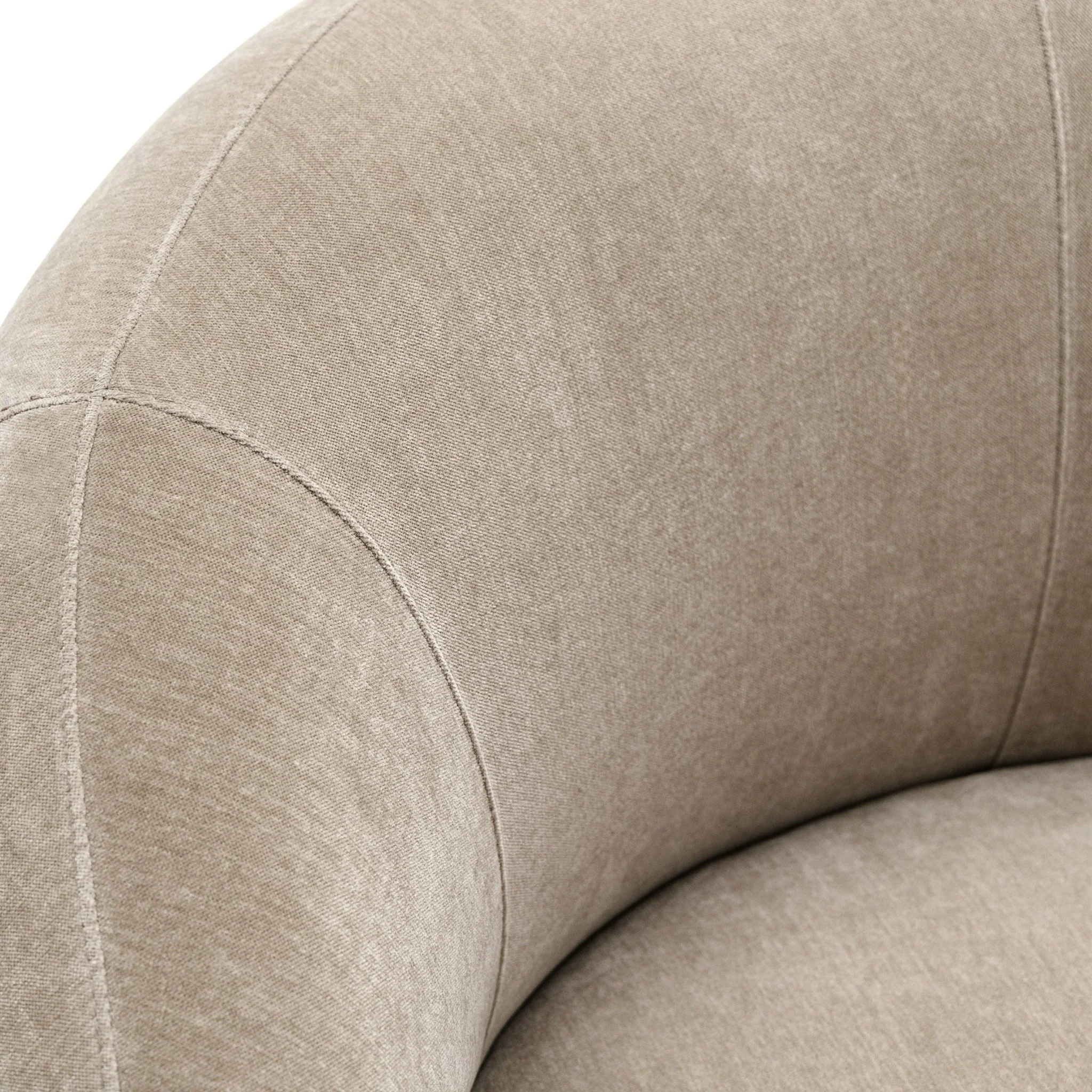 Cashew Swivel Armchair - Latte - Image 5