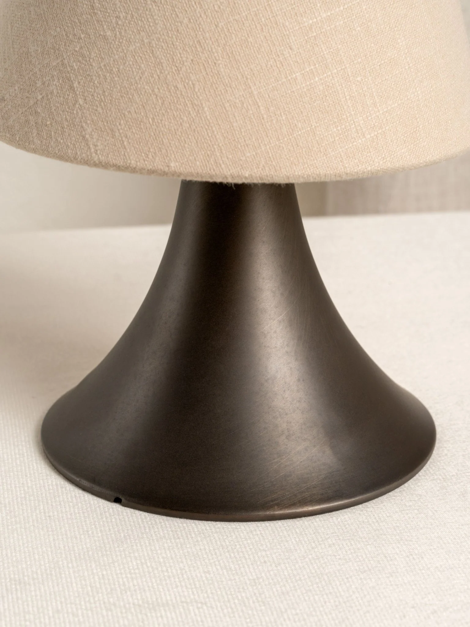 Cenare - Bronze And Linen Rechargeable Table Lamp - Image 4