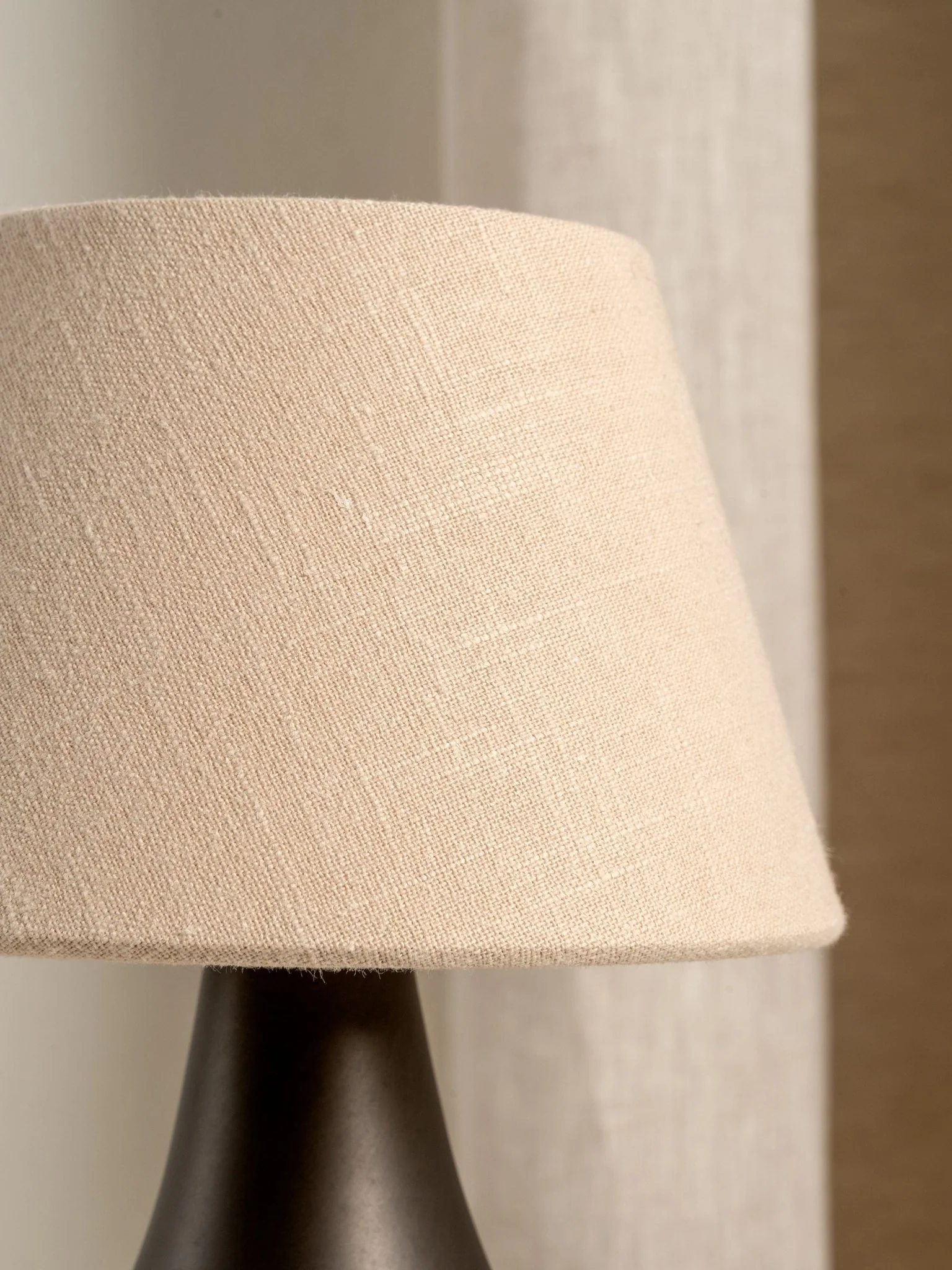 Cenare - Bronze And Linen Rechargeable Table Lamp - Image 5