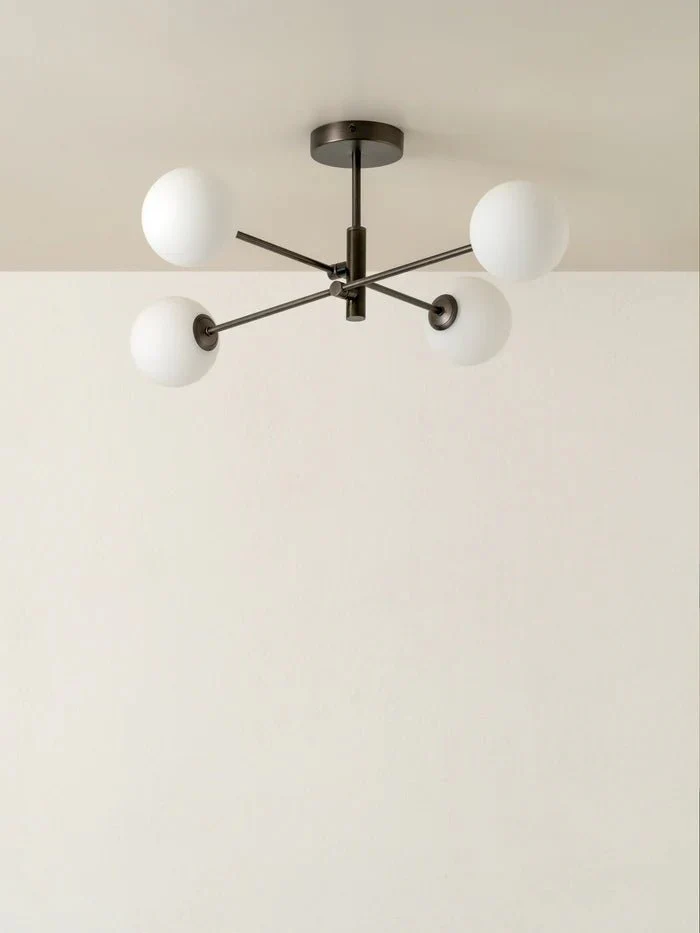 Chelso - 4 Light Bronze And Opal Flush