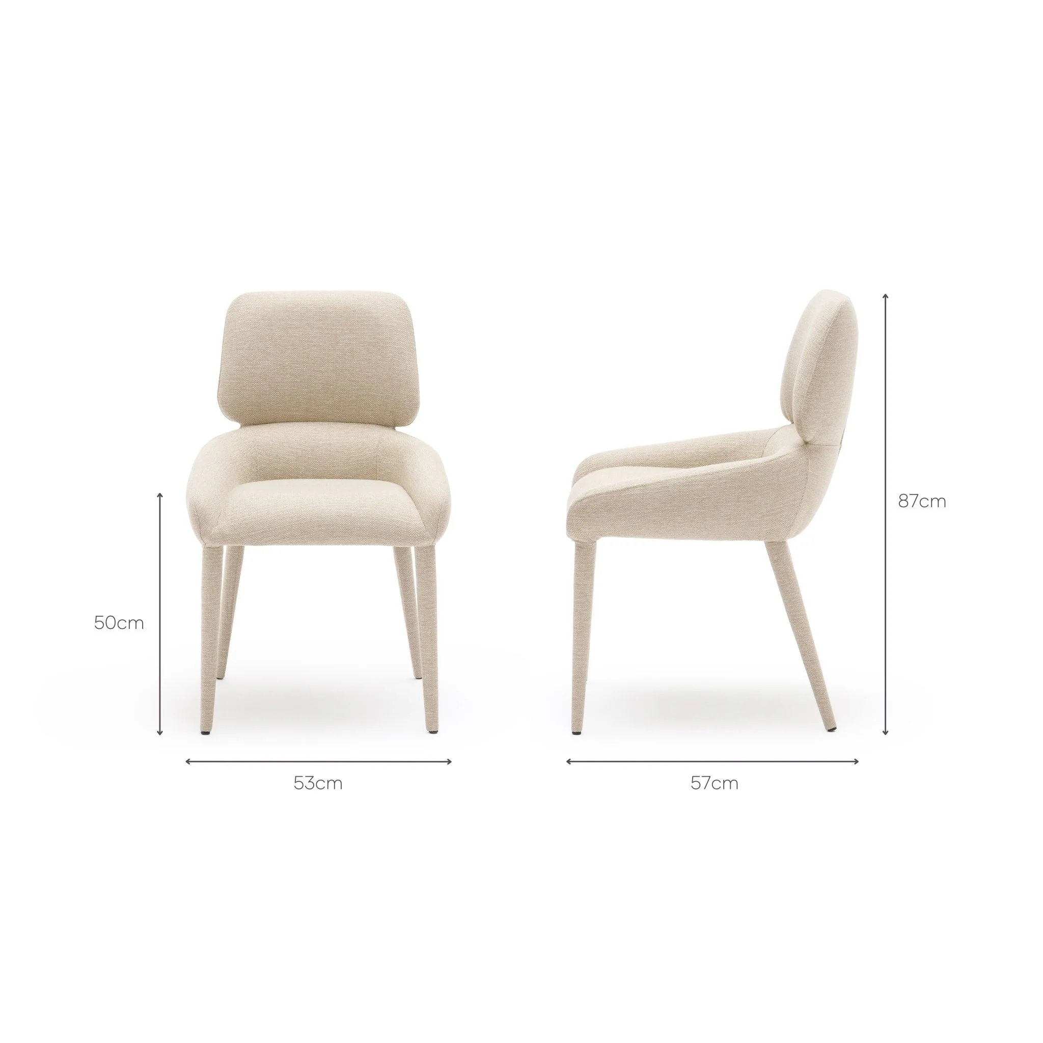 Chloe Chair - Latte - Image 15