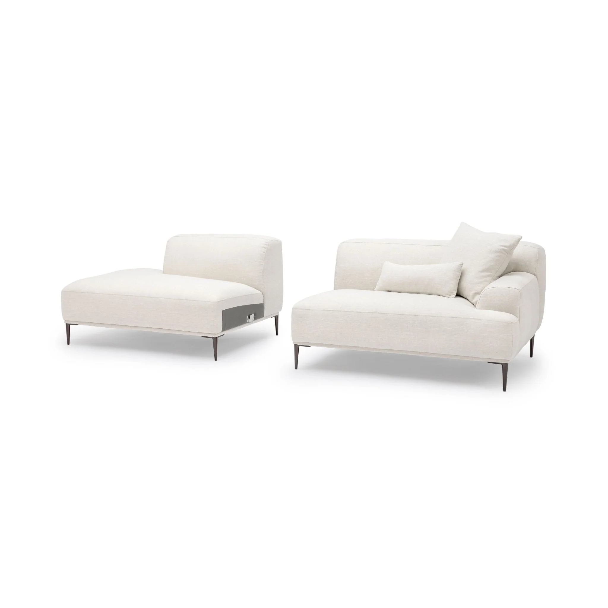 Amelia Open End Sofa - Canvas White - Image 3