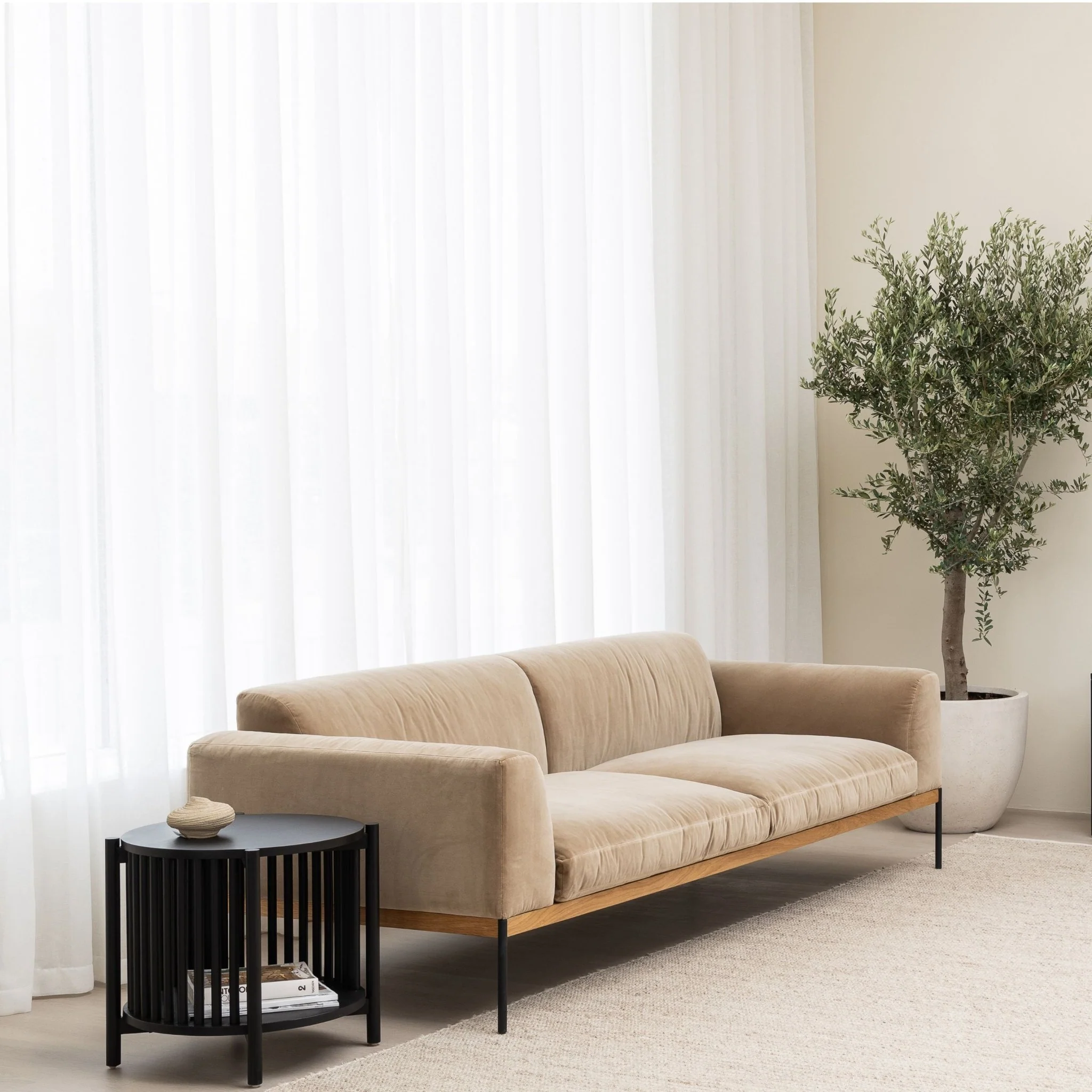 Department 235 Sofa - Oak & Conte Oyster - Image 4