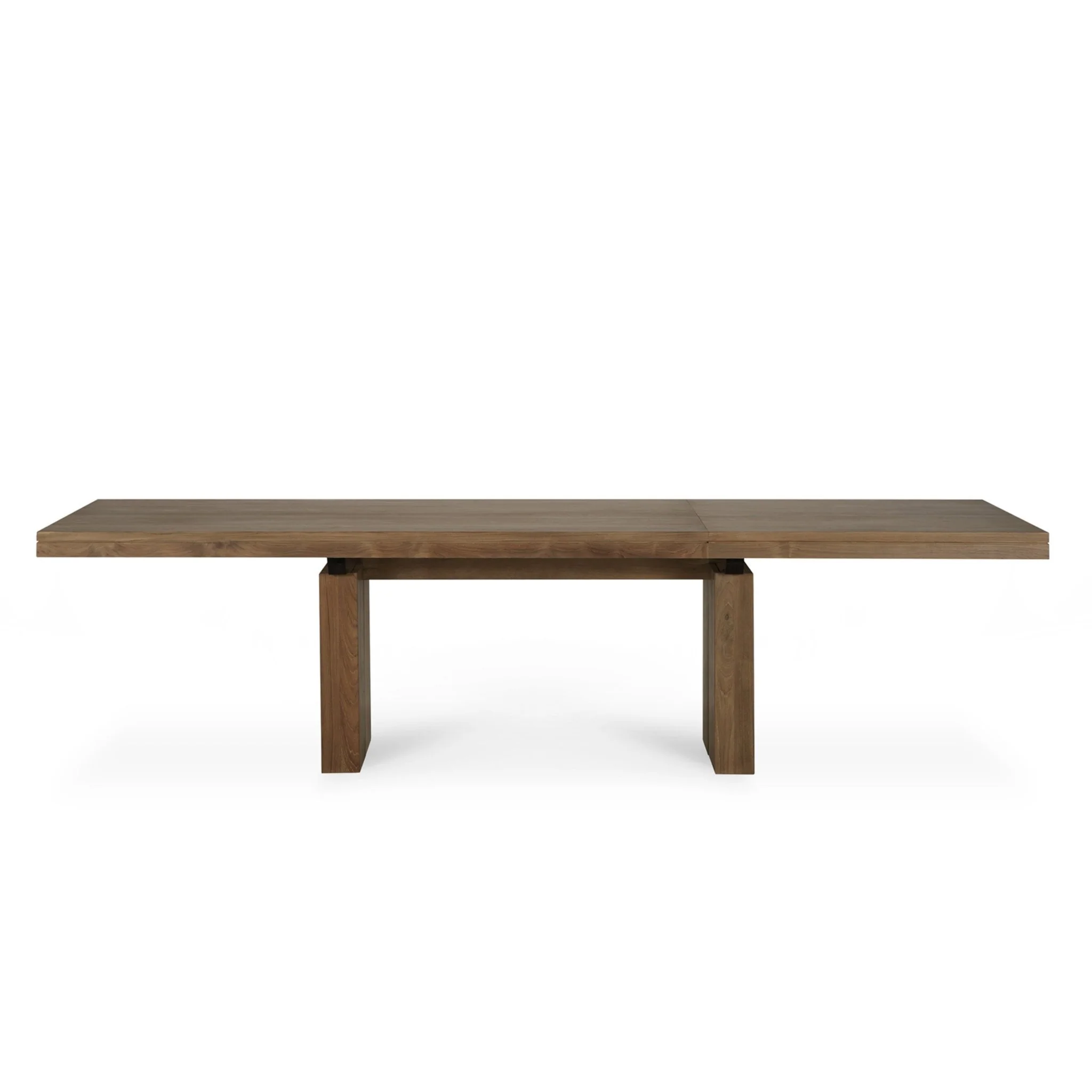 Double Extendable Dining Table - Teak - Image 5