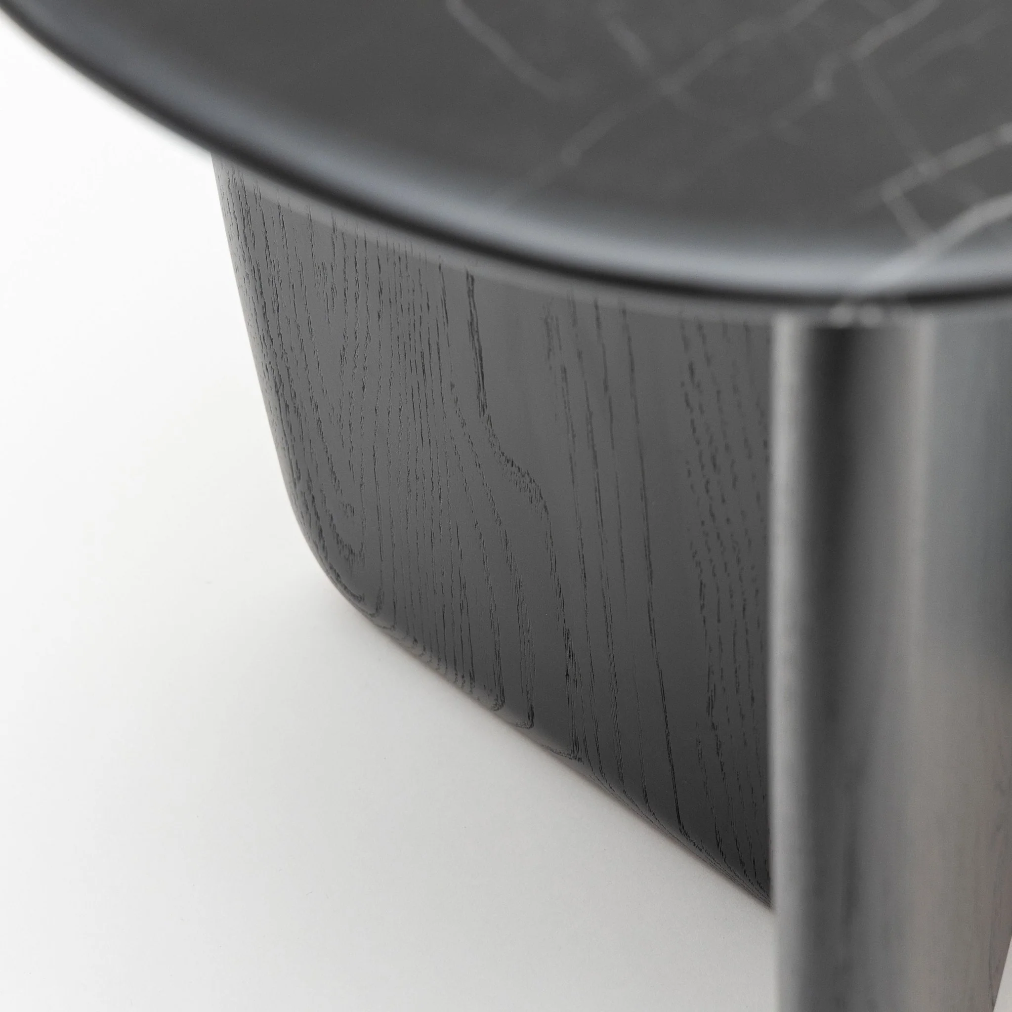 Eden Side Table - Black Oak & Nero Marquina - Image 10