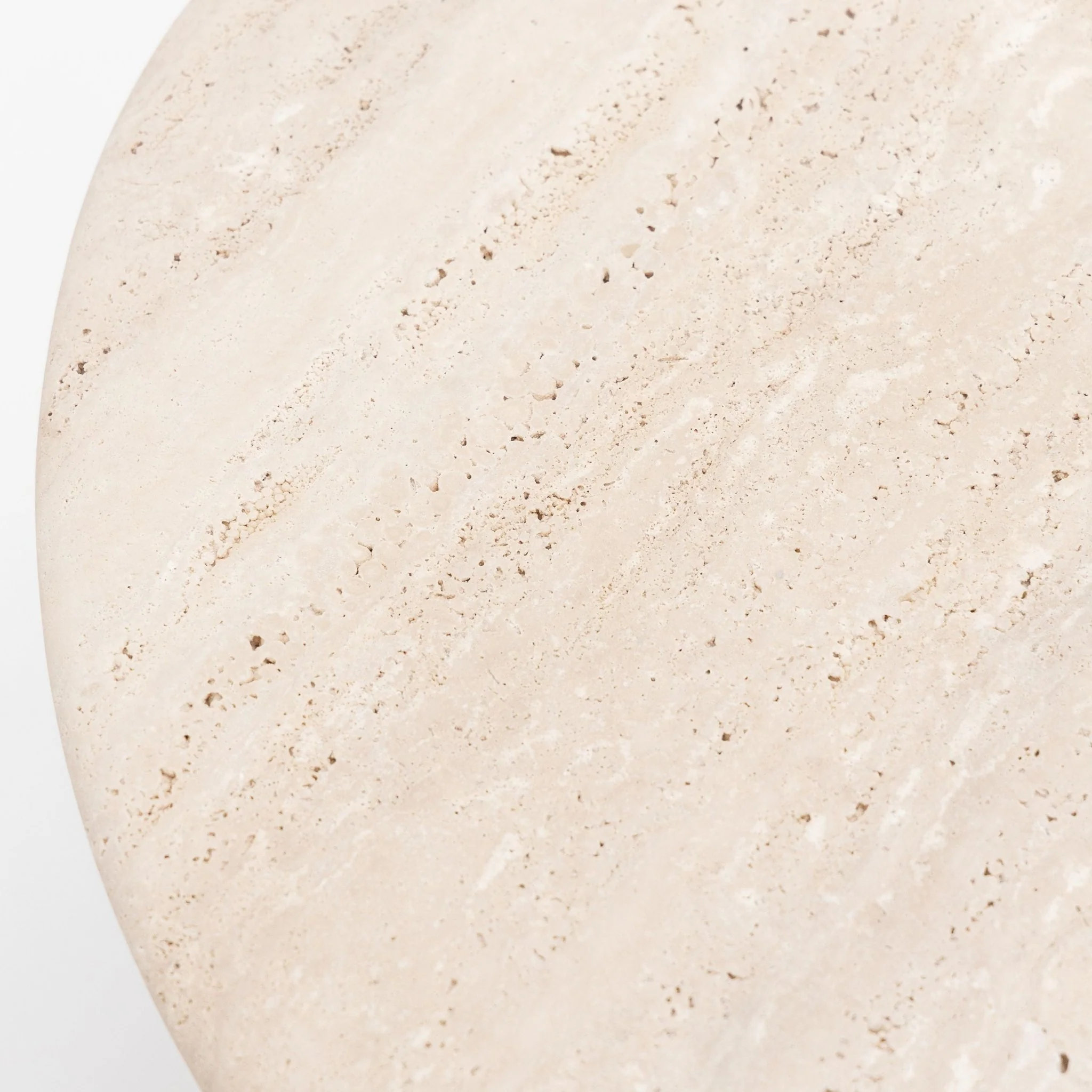 Eden Side Table - Light Oak & Travertine - Image 9