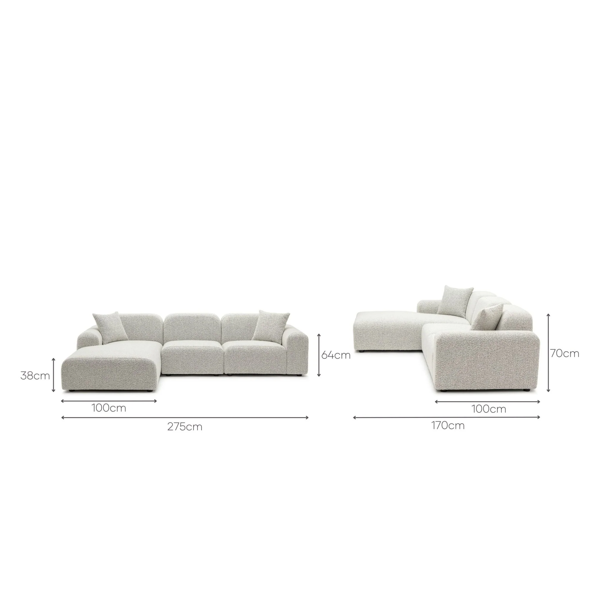 Ellery Sofa - Salt & Pepper - Image 18