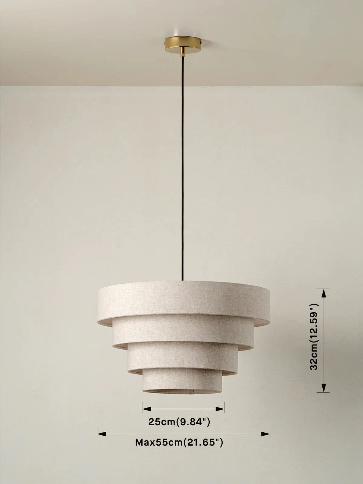 Fia - Tiered Linen Lampshade - Image 4