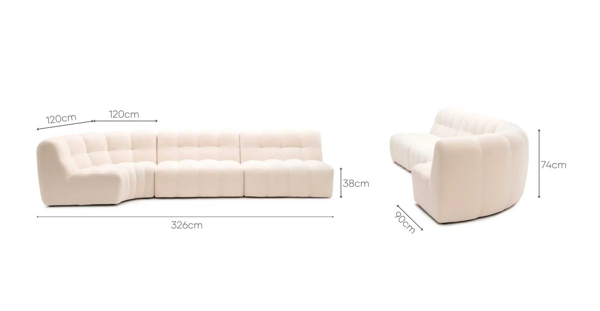 Fitzroy Sofa - Cream - Image 15