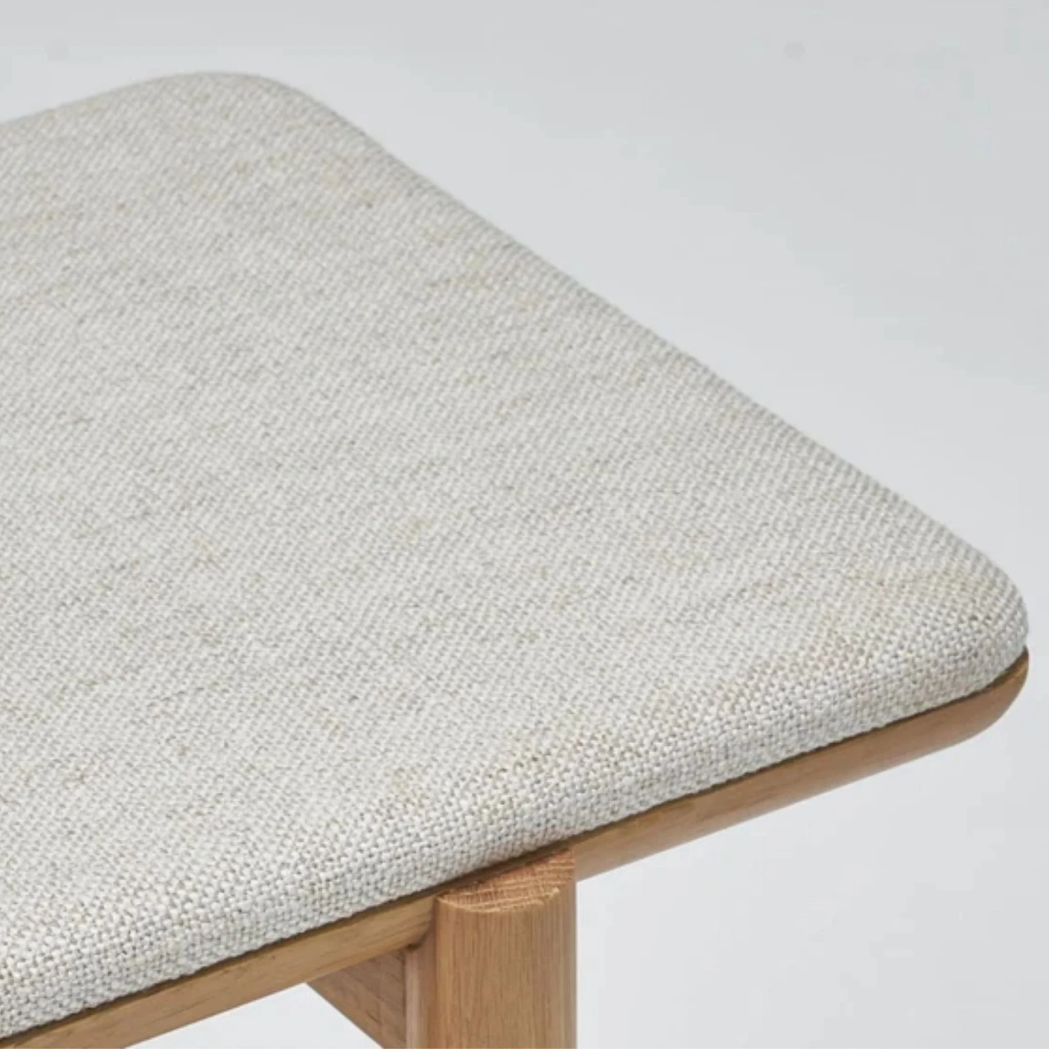 Folk Bench - Light Oak & Oatmeal - Image 4
