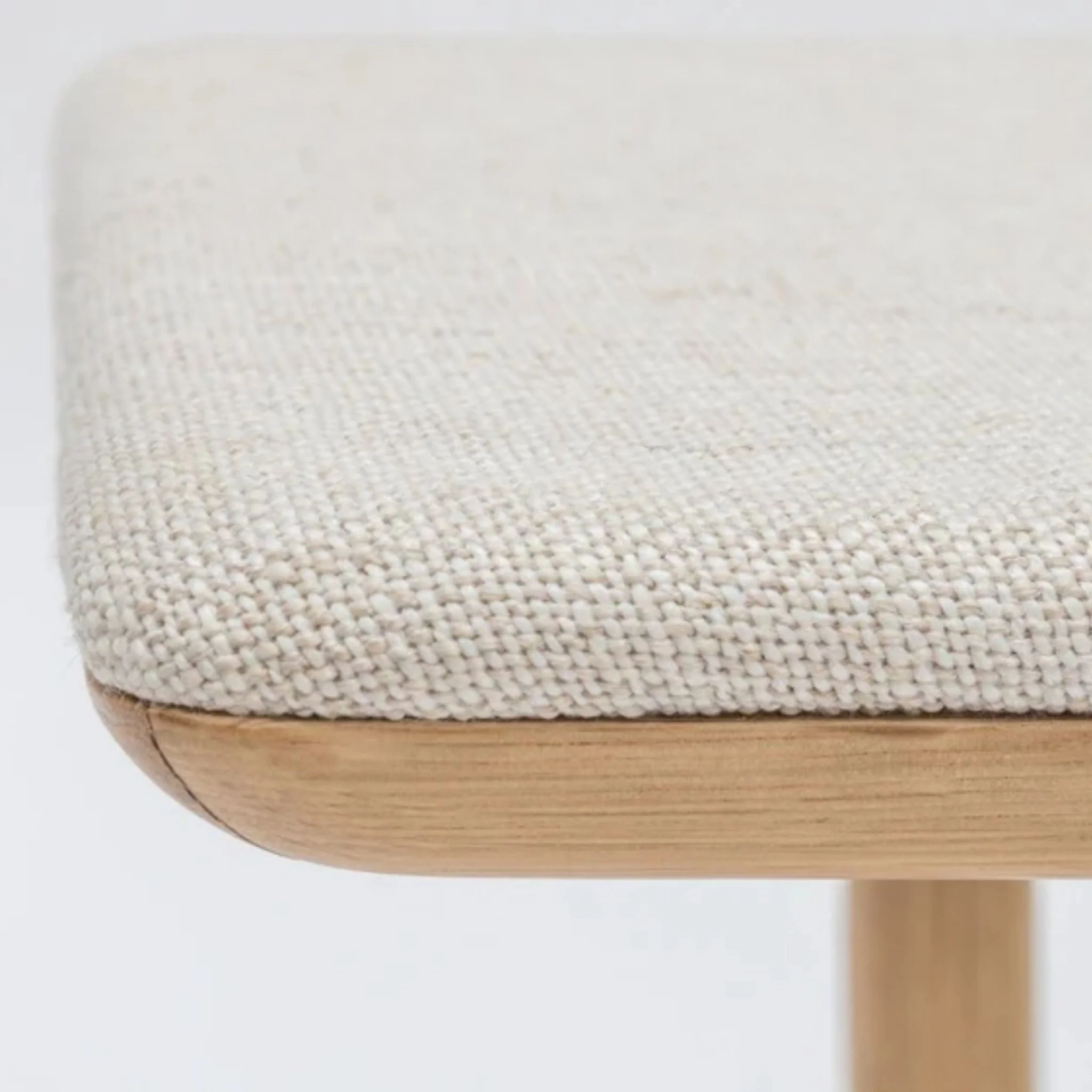 Folk Bench - Light Oak & Oatmeal - Image 5