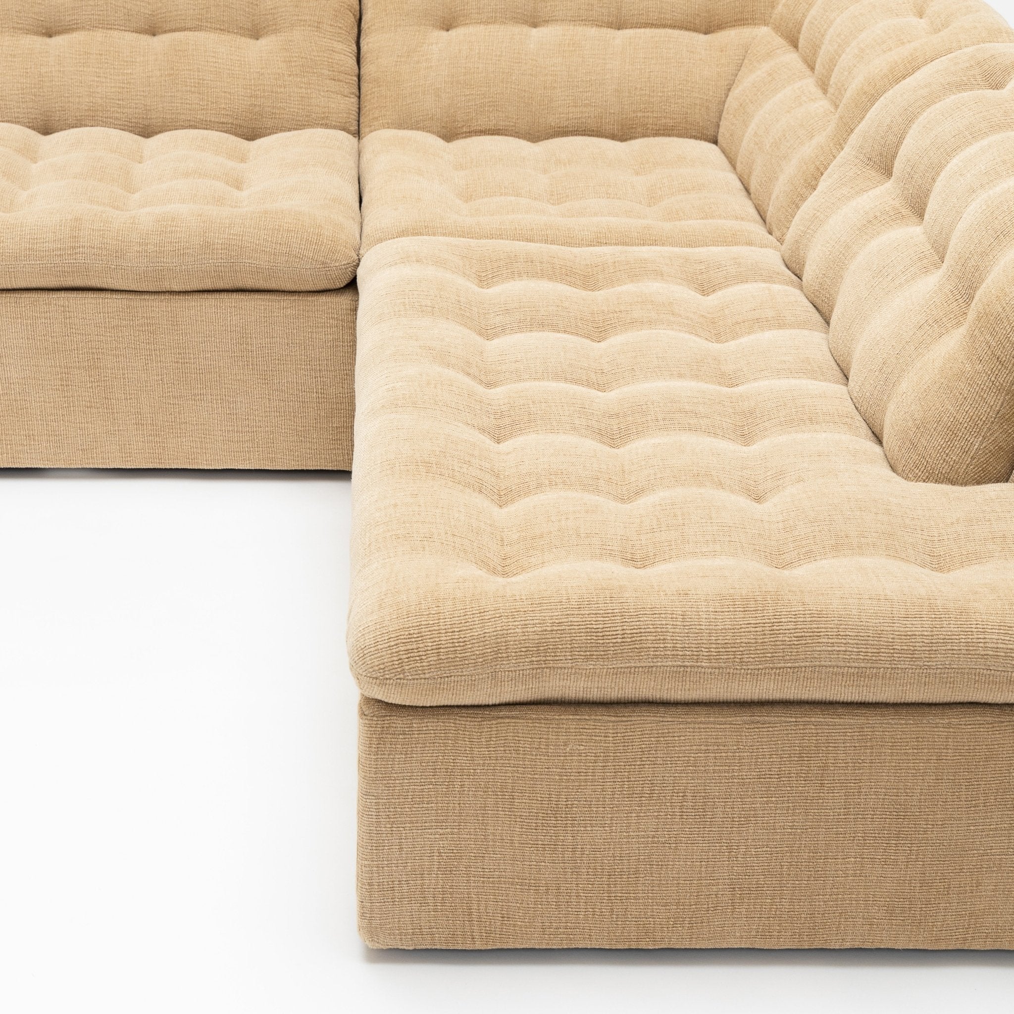 Furrow Corner Open End Sofa - Sherpa Toffee - Image 20