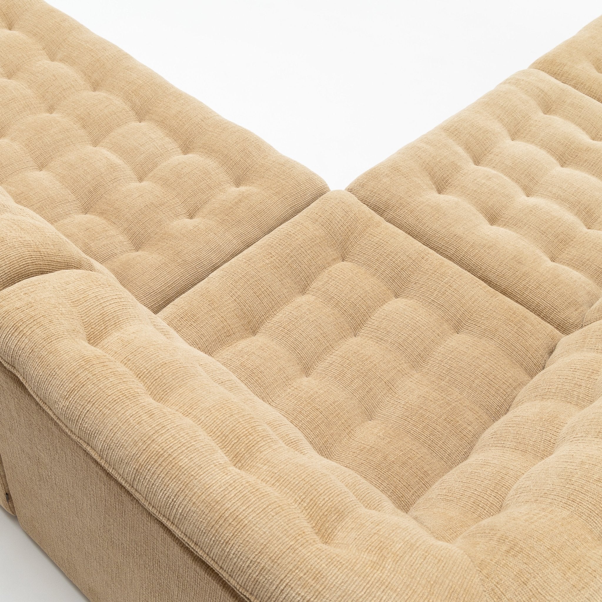 Furrow Corner Open End Sofa - Sherpa Toffee - Image 23