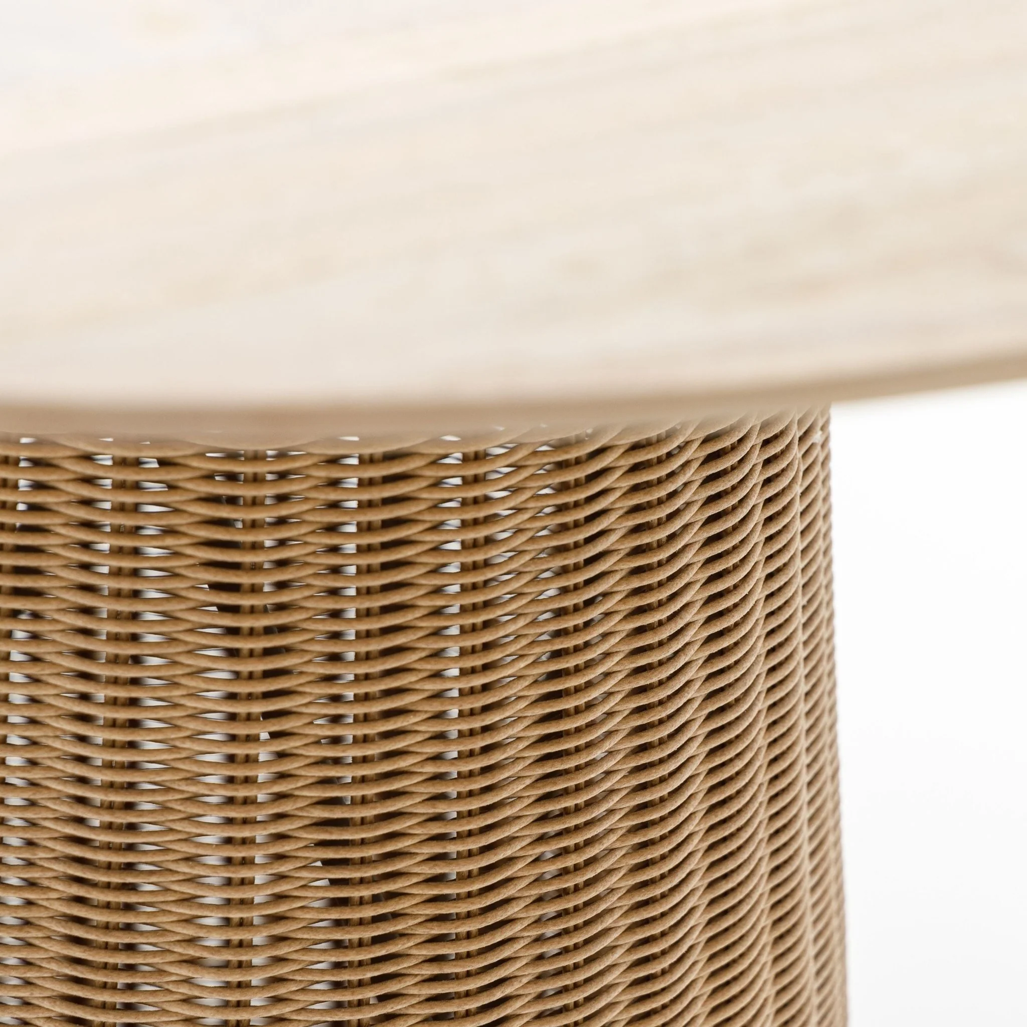 Girona Bistro Table - Aged Teak & Natural - Image 3