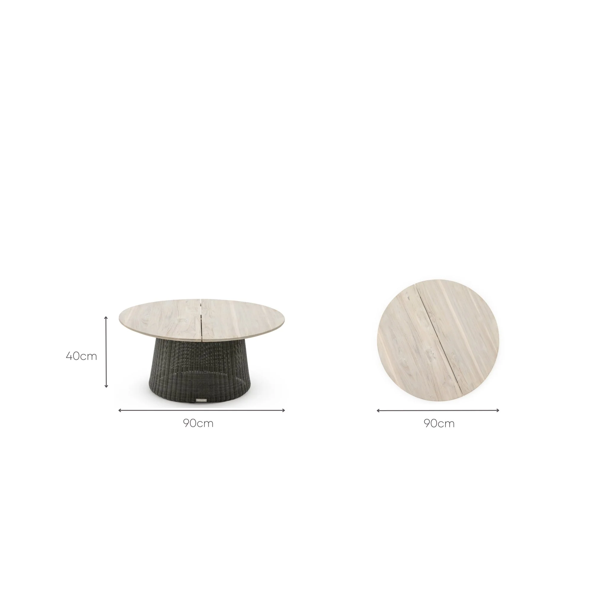 Girona Coffee Table - Aged Teak & Moss - Image 10